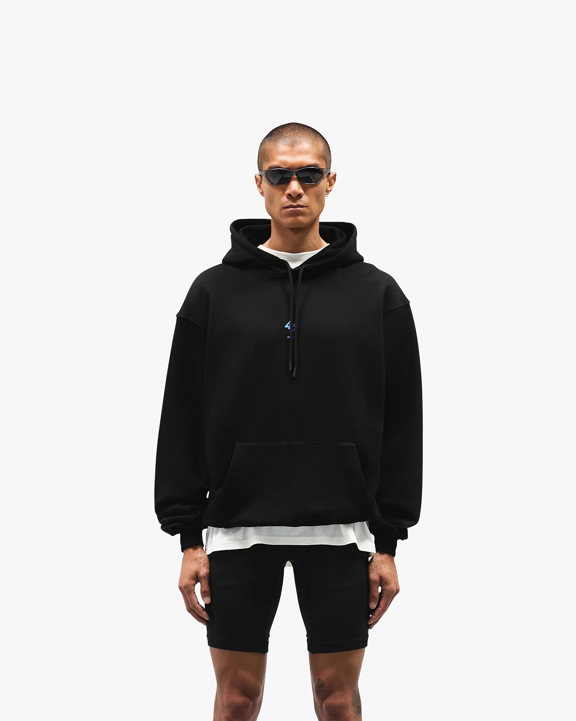 247 Oversized Hoodie - Purple Fade Daily Relaxed
