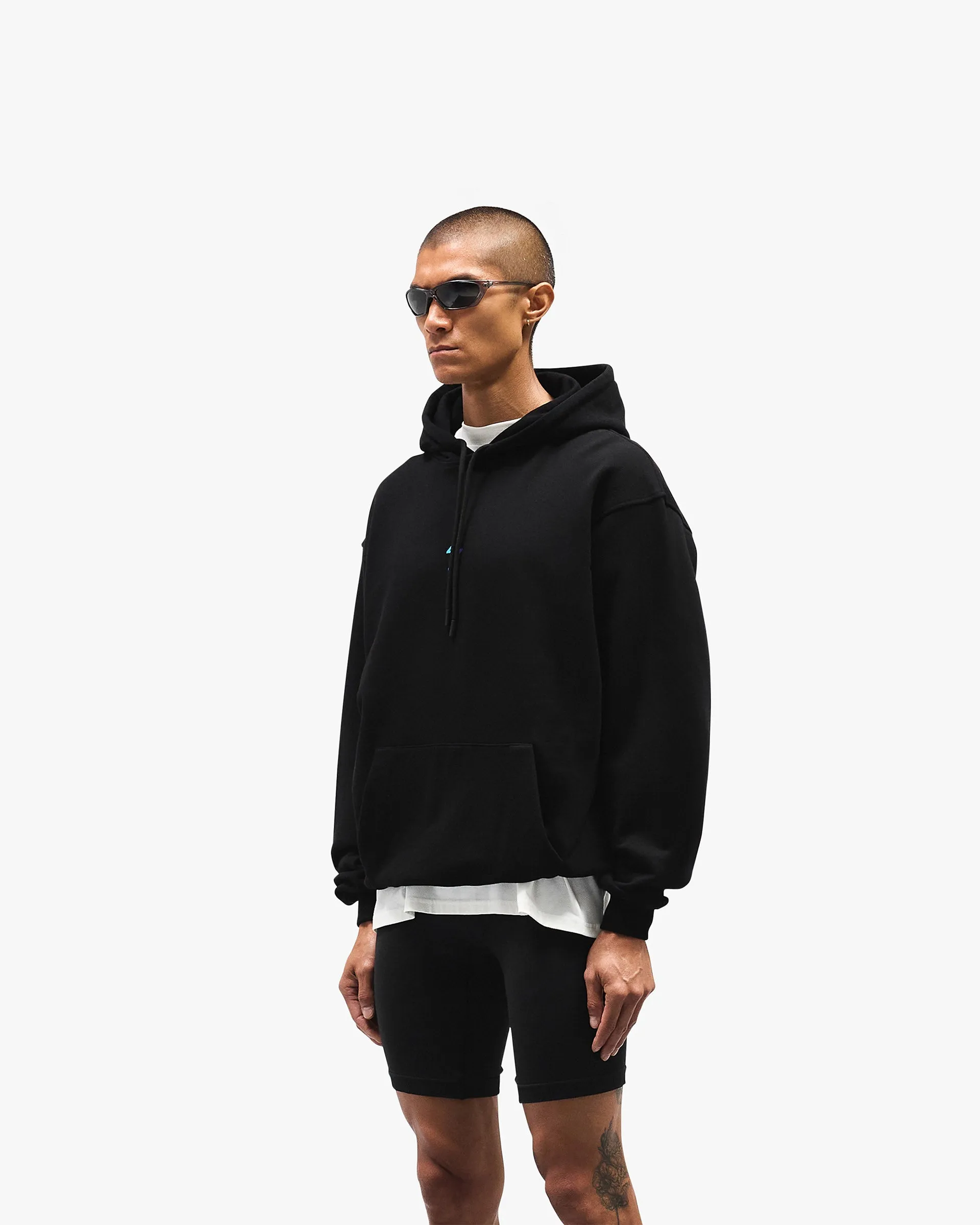 Thermal Lining Cold Layer 247 Oversized Hoodie - Purple Fade