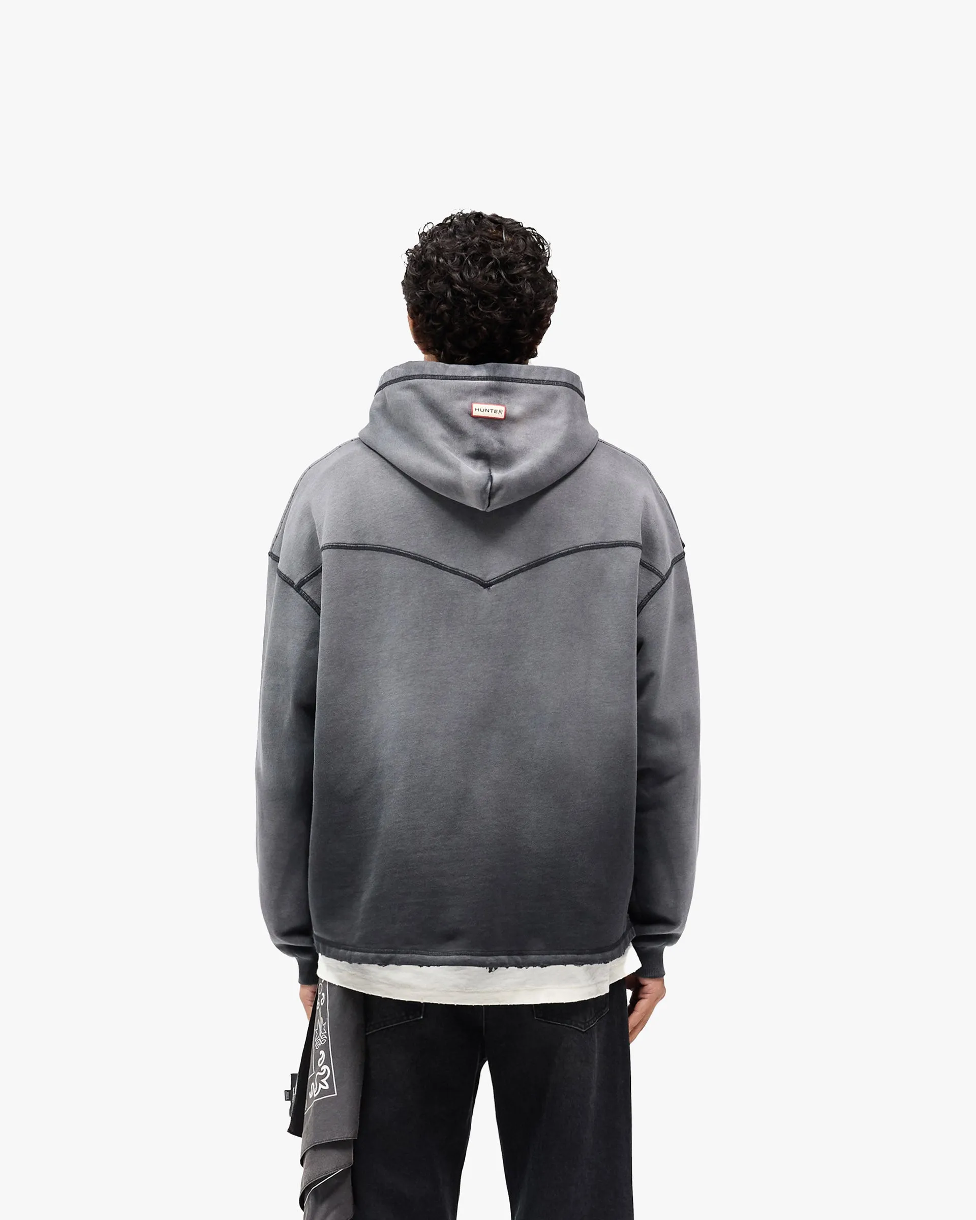 Eco Friendly Represent X Hunter Hoodie - Stained Black
