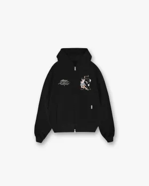 solo wear Hermes Zip Hoodie - Jet Black