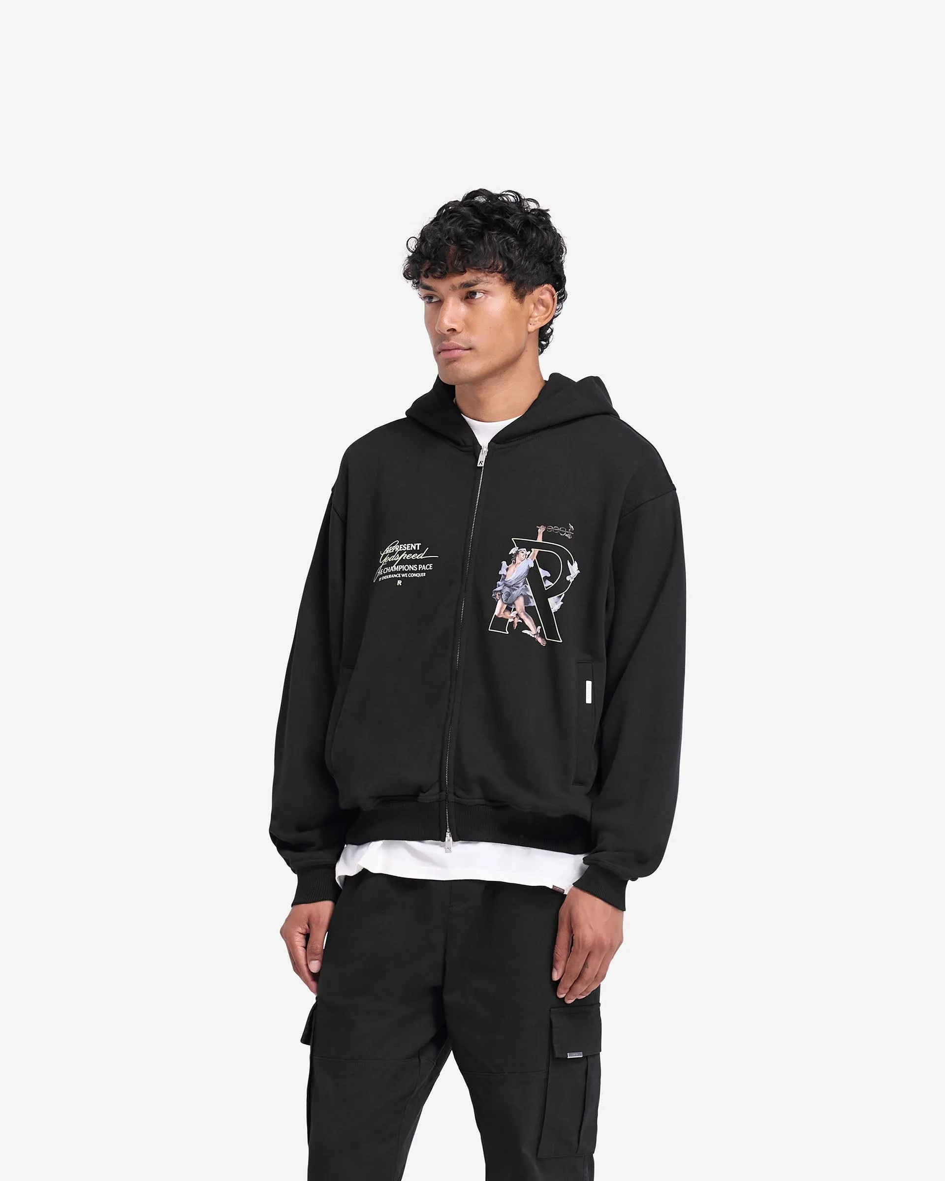 Hermes Zip Hoodie - Jet Black product camping suitability