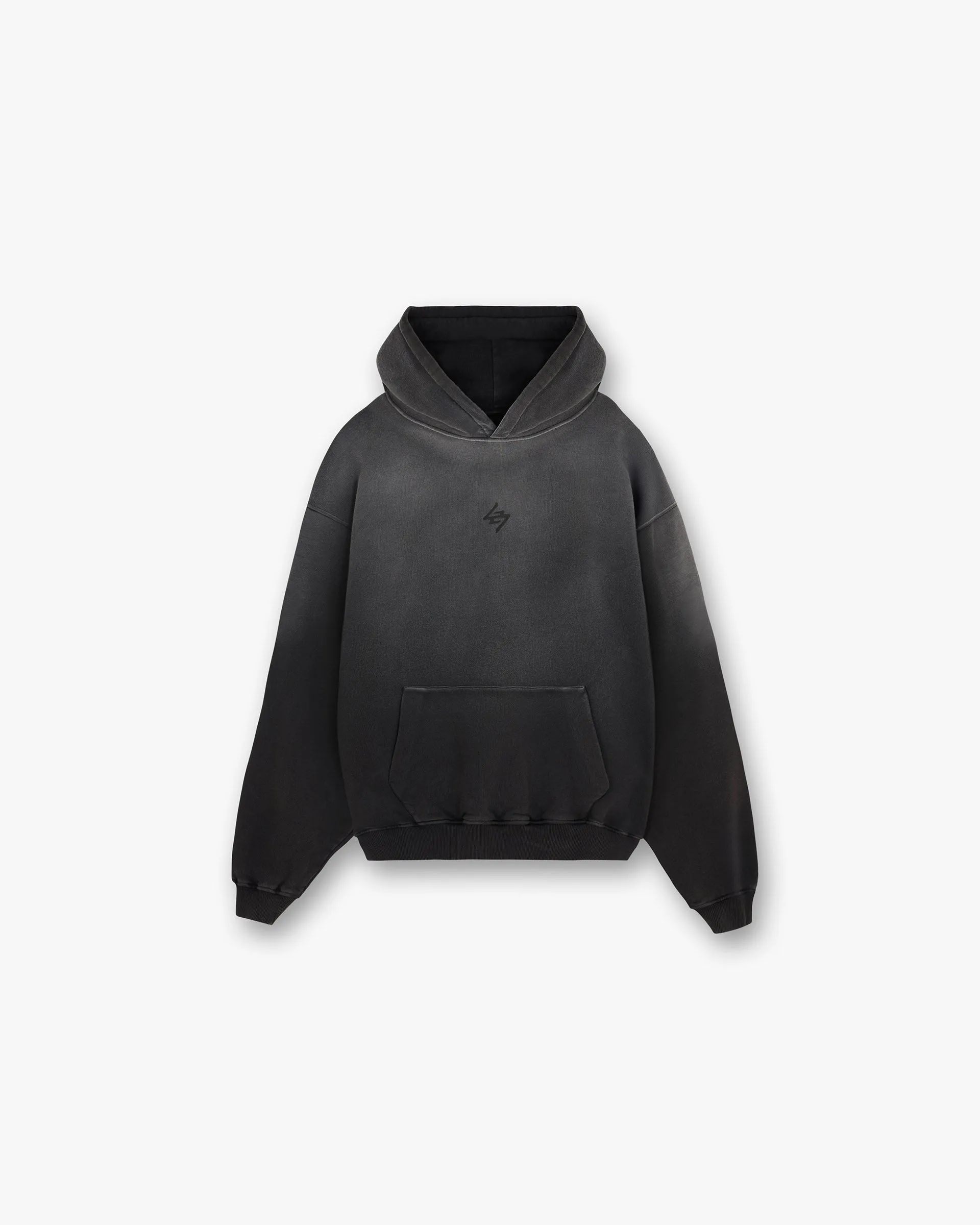 247 Motion Oversized Hoodie  - Black short sleeves