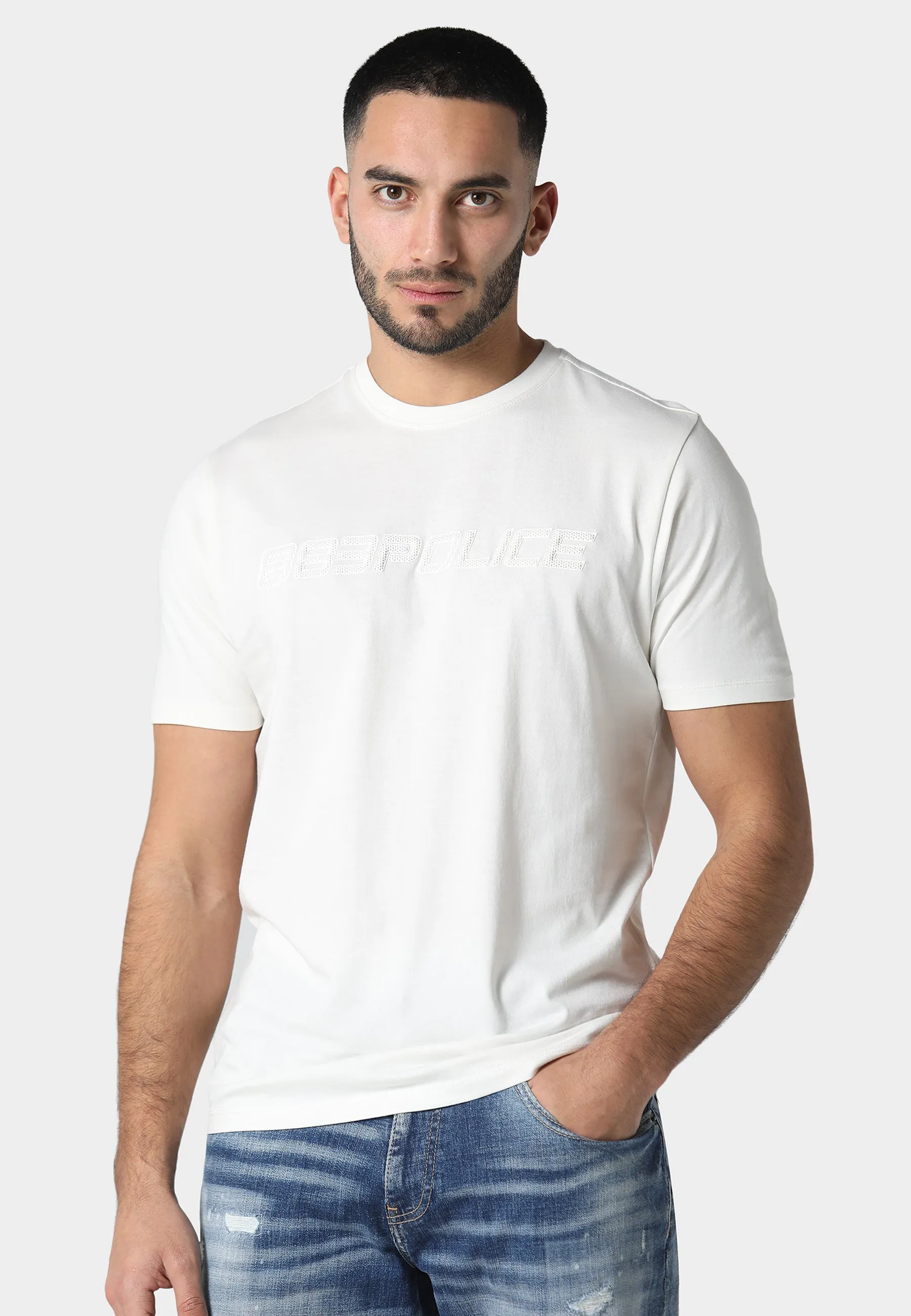 Delano Bone White T-Shirt Casual All-Day Basic Comfort
