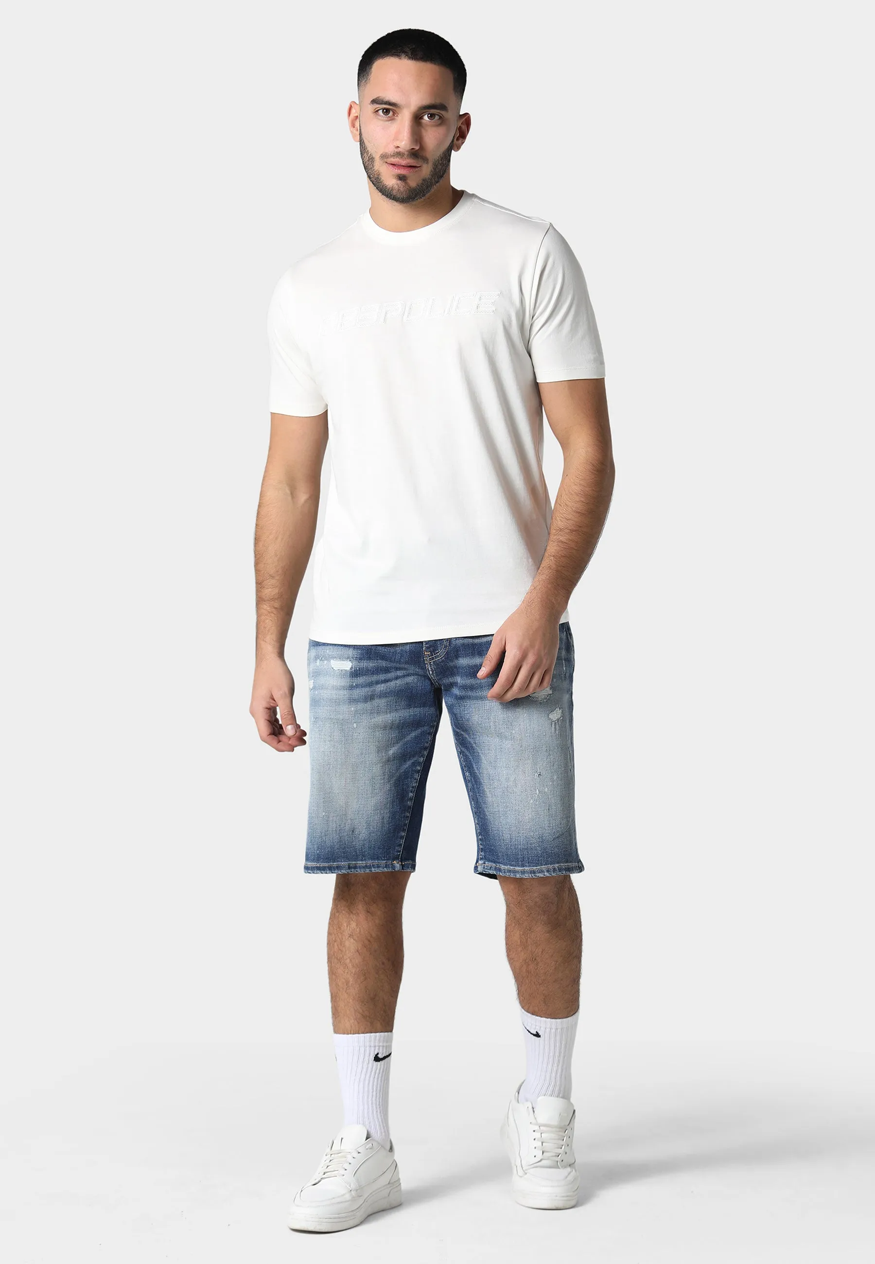 Workout Top Rated Delano Bone White T-Shirt