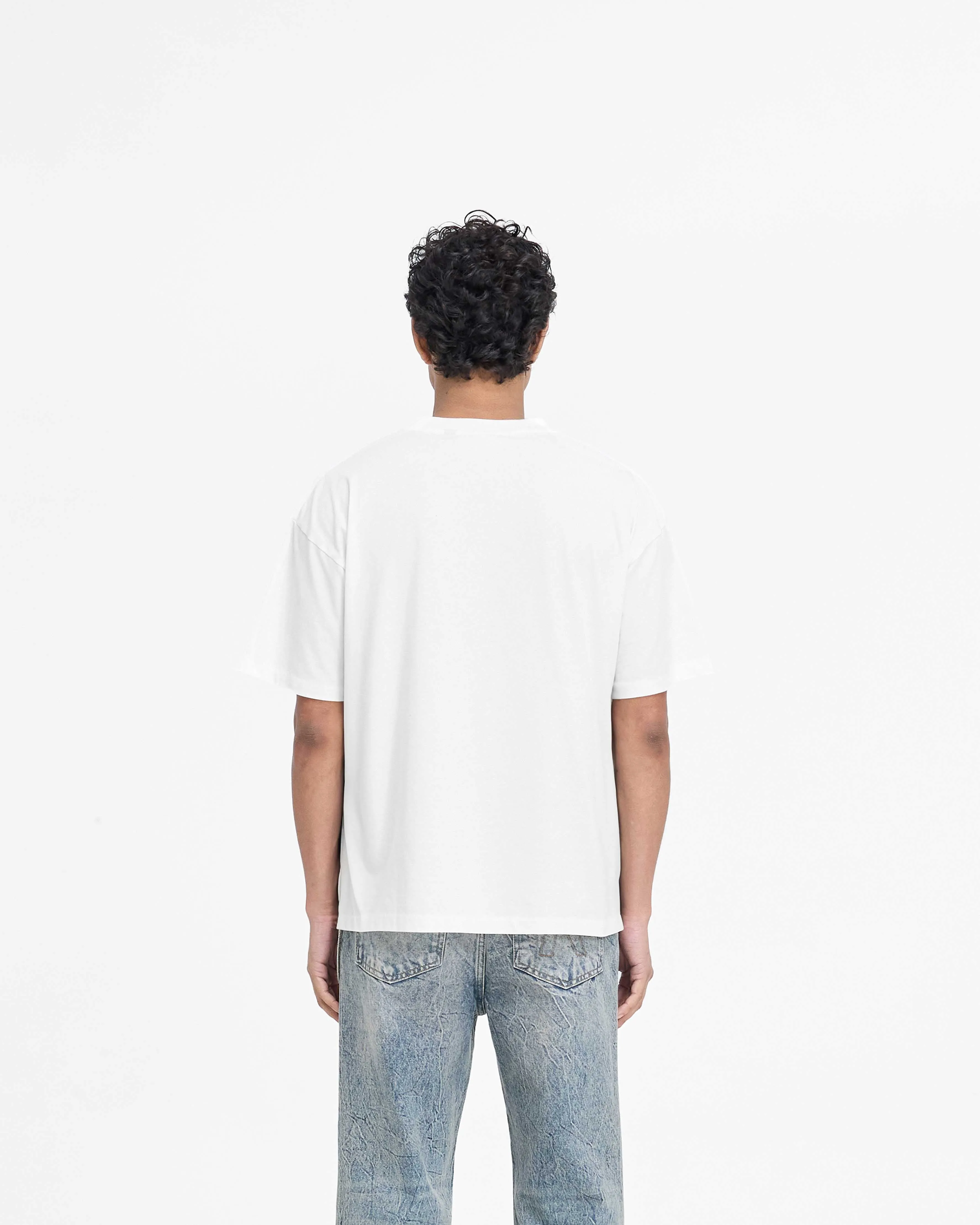 Serif Logo T-Shirt - Flat White Anti-pilling Daily Comfort