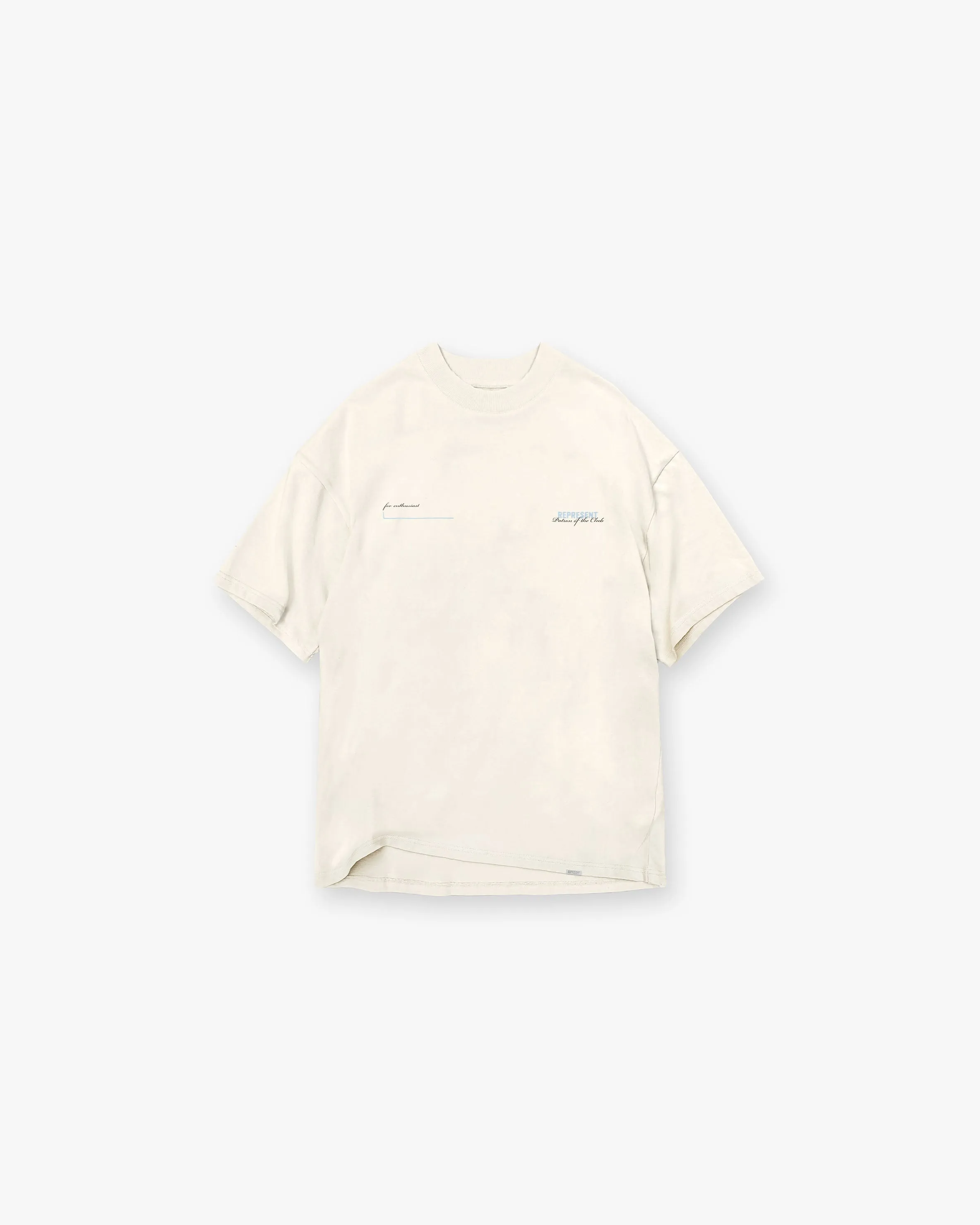 Patron Of The Club T-Shirt - Buttercream Powder Blue Stretchable Weave budget-friendly