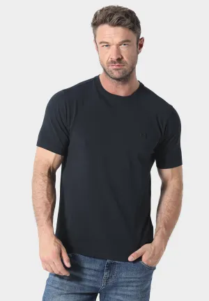 Comfy Vibes Wrinkle Resistant Cloth Dover Navy T-Shirt