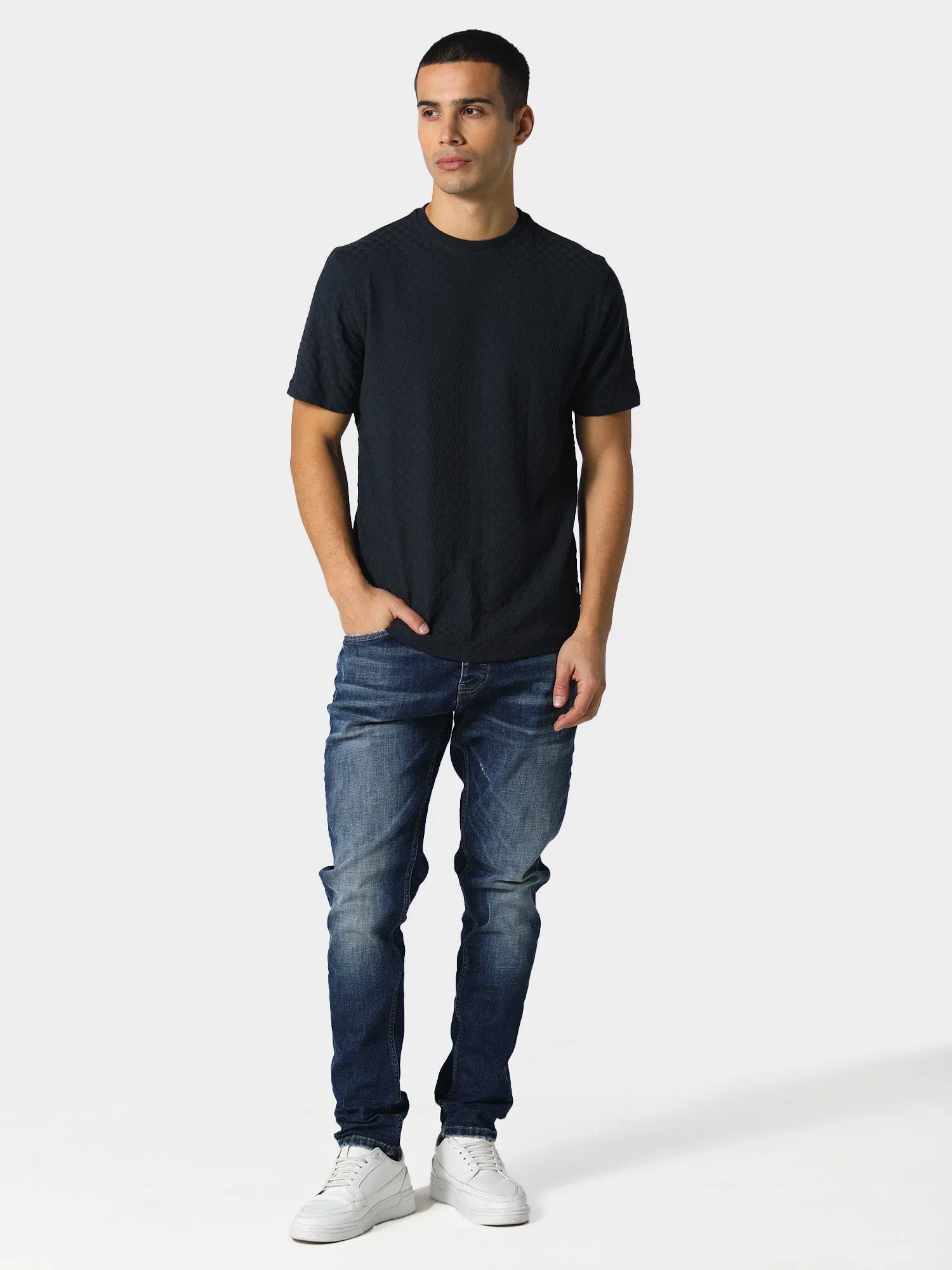 Drif Navy T-Shirt Simple Layer Active Flex