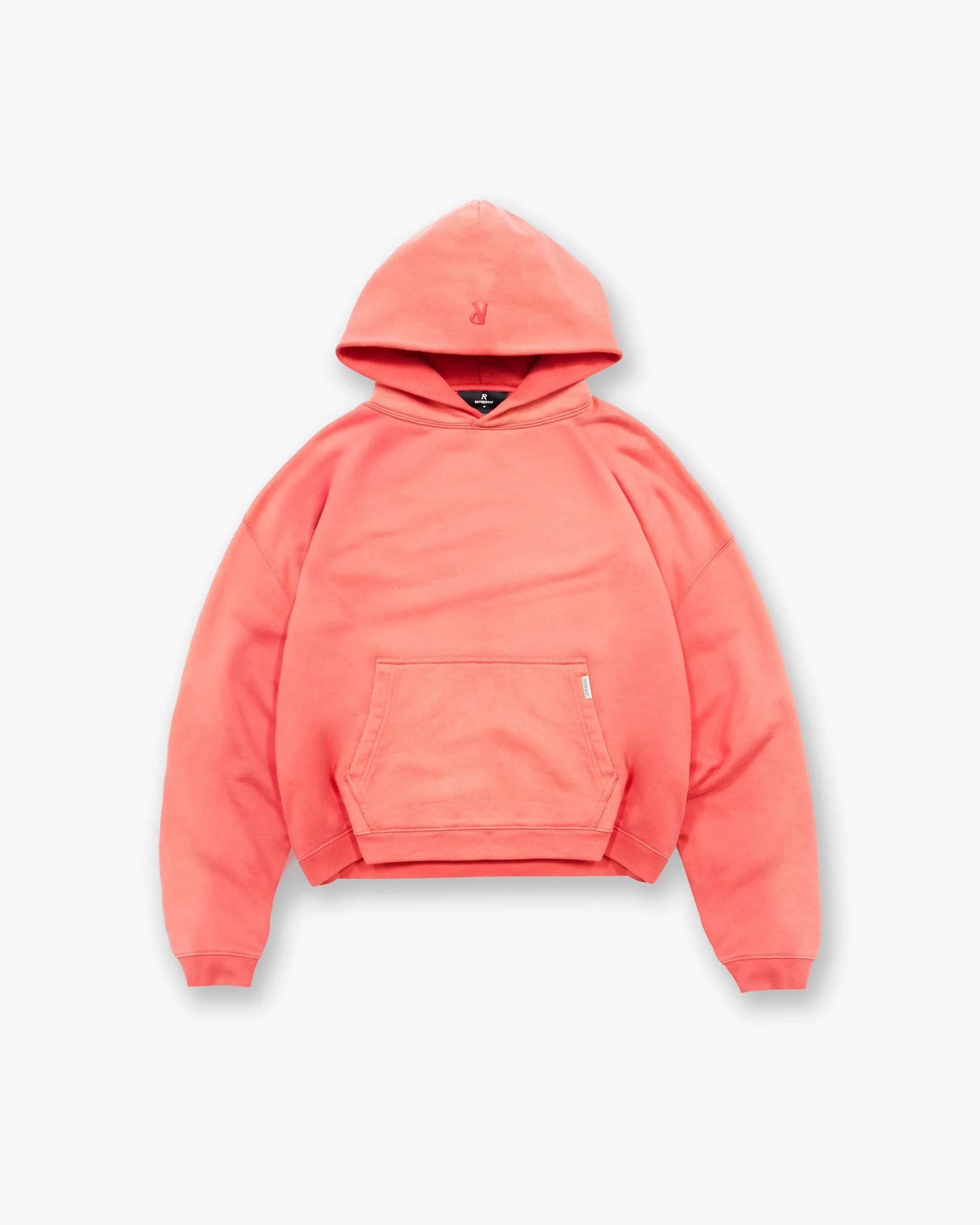 product marketing Initial Boxy Hoodie - Vintage Red