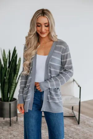 Harleigh Striped Cardigan Street Casual Style Clean Cut