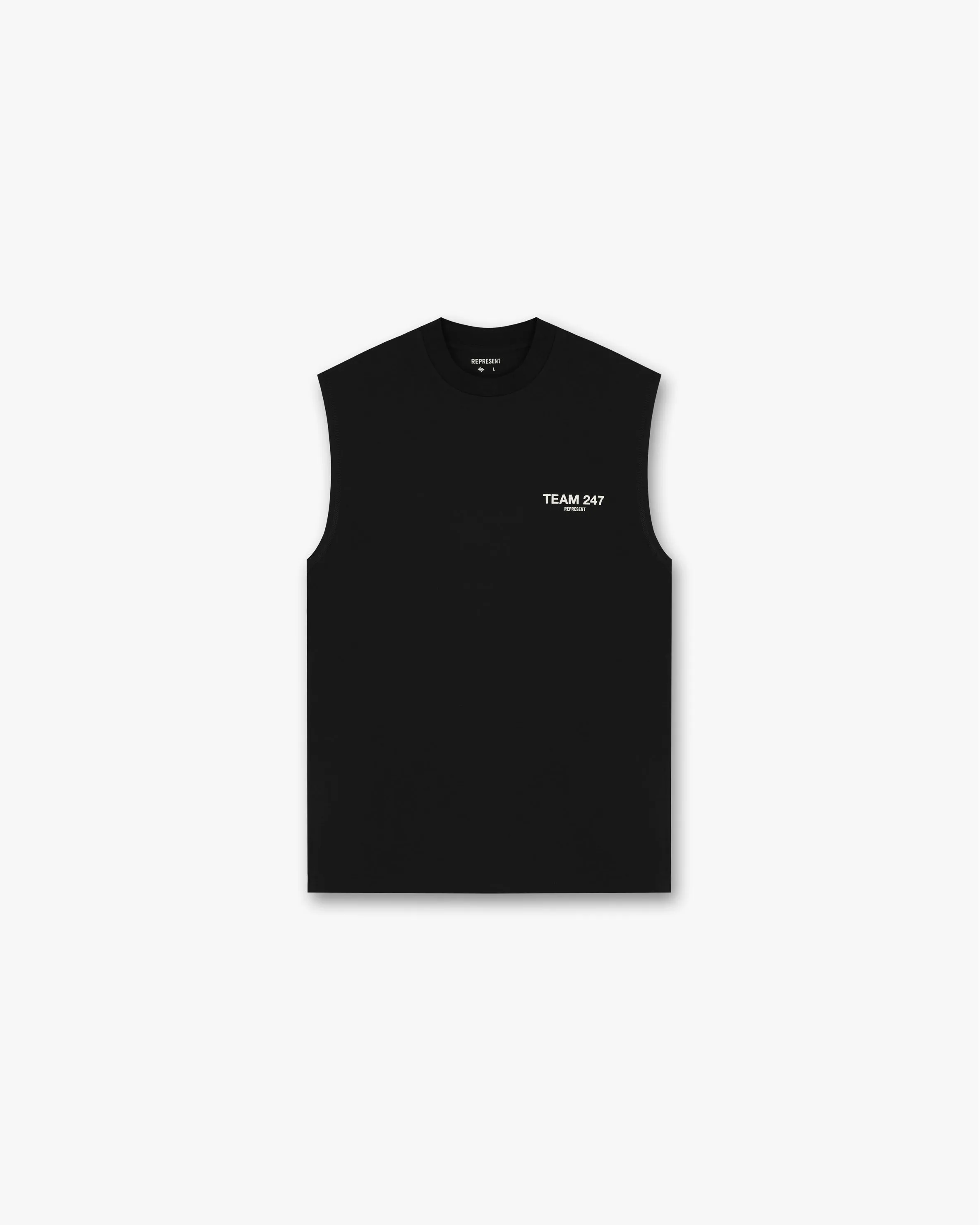 Comfortable Layering Team 247 Oversized Tank - Black