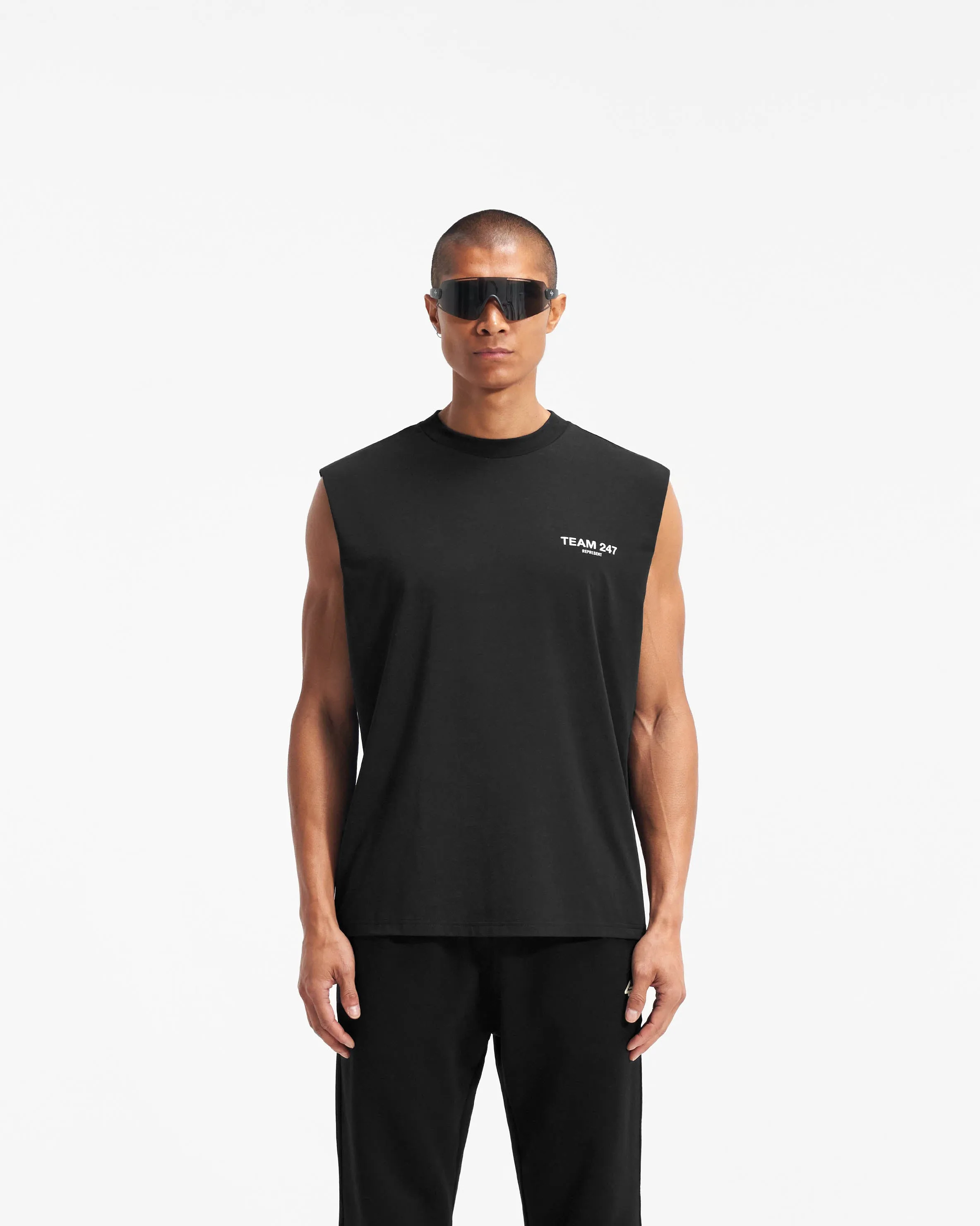 Team 247 Oversized Tank - Black Long Sleeve MinimalistDesign