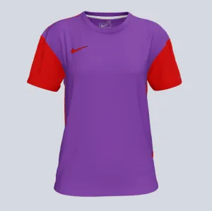 Nike Women's Solid Dry US SS Digital 24 Jersey Dynamic Fit Technology Thermal Insulation Layer