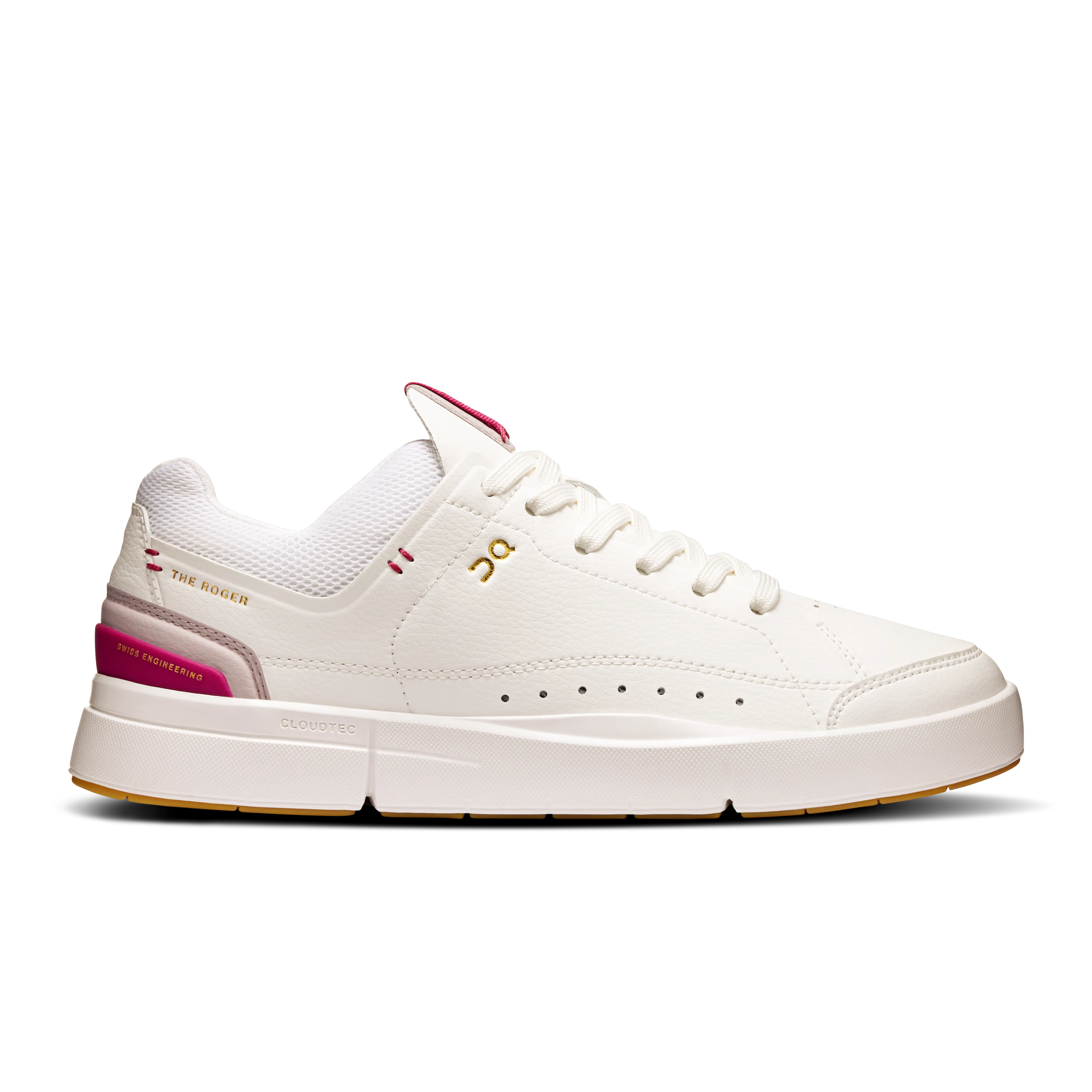 On Running The Roger Centre Court White Grenadine (Women'S) retirement - themed running shoes Leather Material