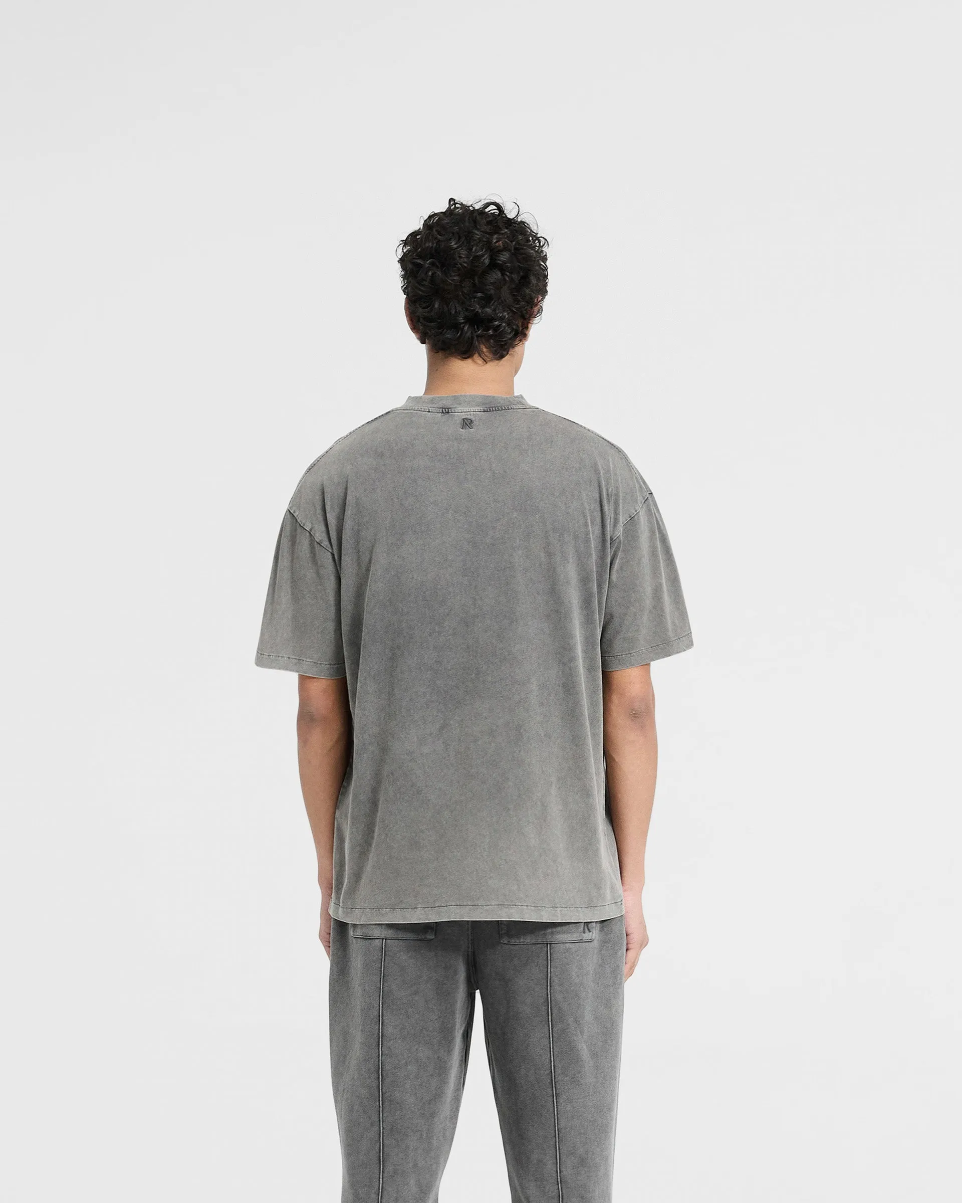 Initial Oversized T-Shirt - Vintage Grey Comfortable All Day Wear