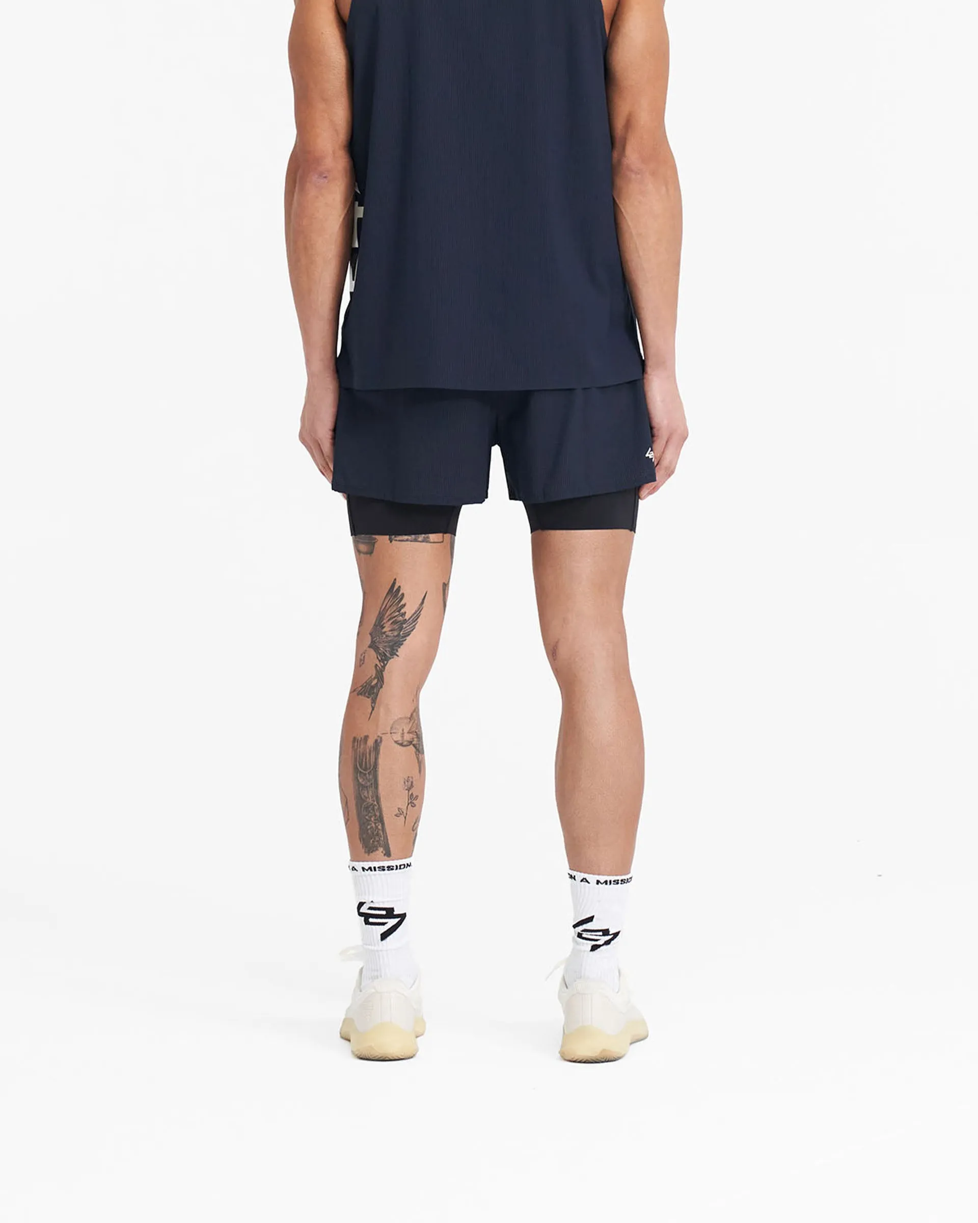 Comfortable Stretch back-to-school 247 Trail Short - Navy
