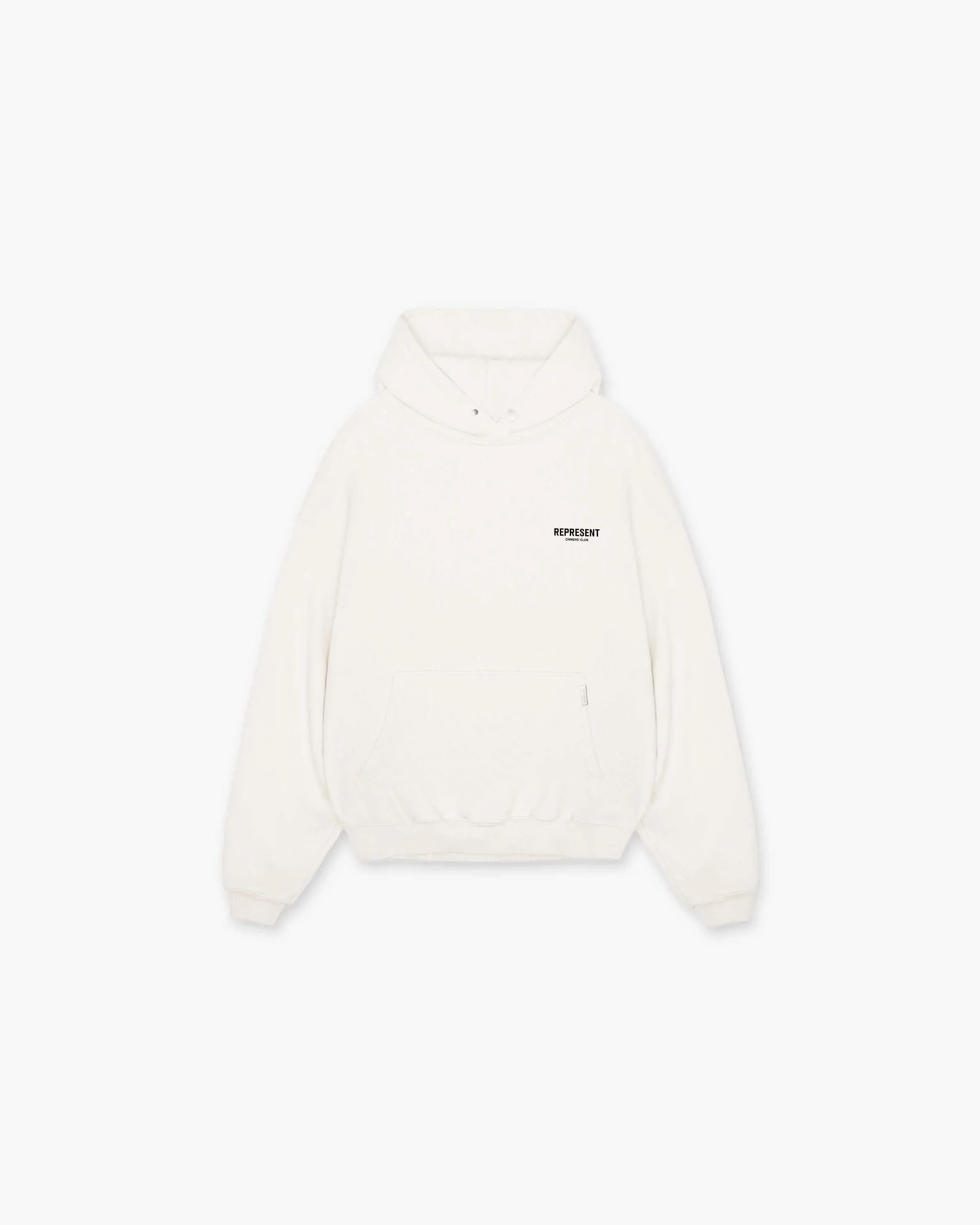 Represent Owners Club Hoodie - Flat White right for spring