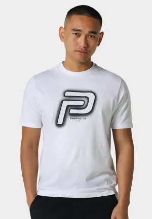 Standard Body Fit Reinforced Neckline Kurnle White T-Shirt