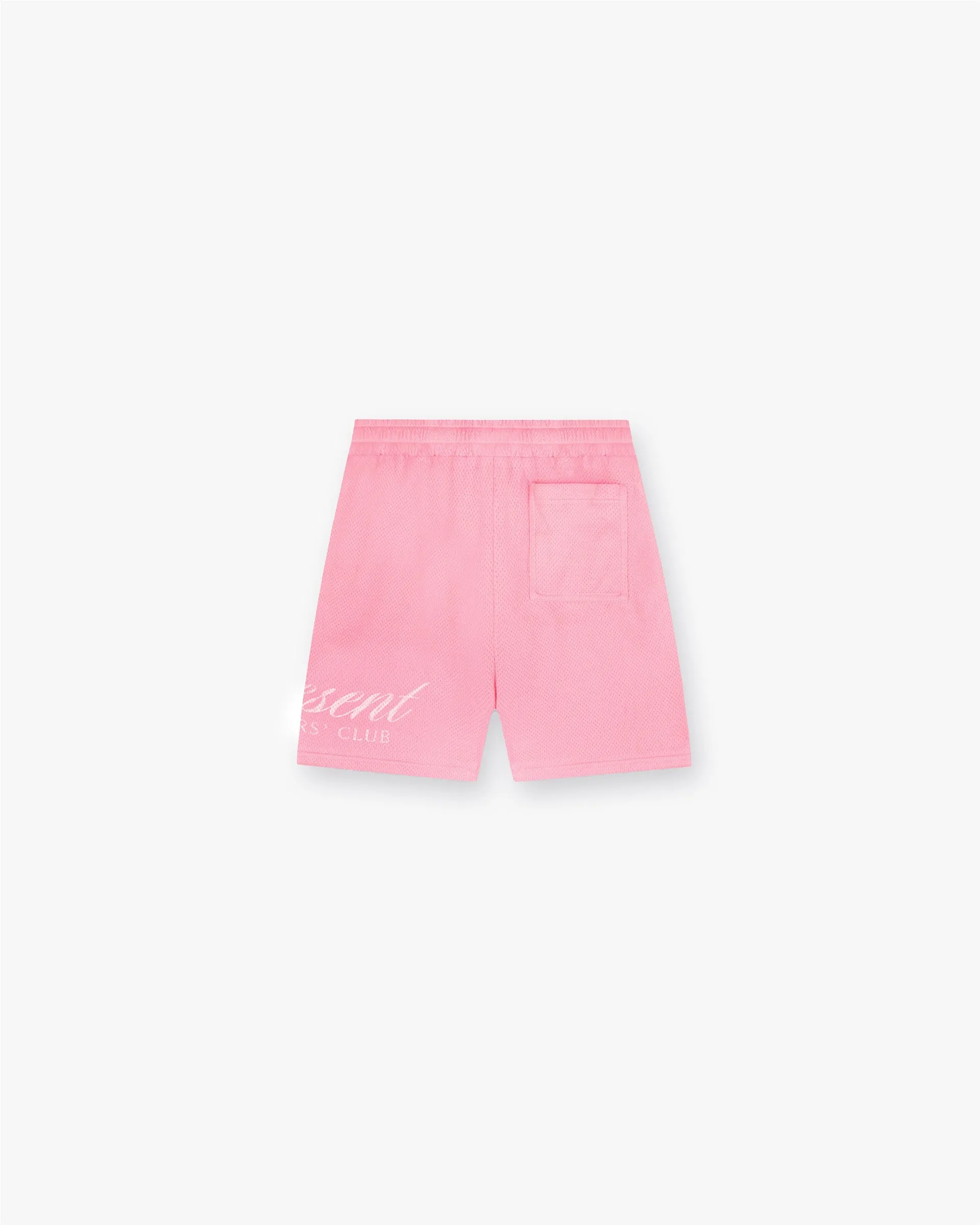 Seamless construction Moisture Wicking Material Represent Owners Club Script Mesh Shorts - Pink