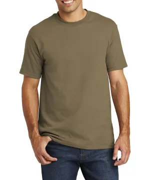 Timeless Style Ribbed Neckline JustBlanks Men's Short Sleeve All-American T-Shirt