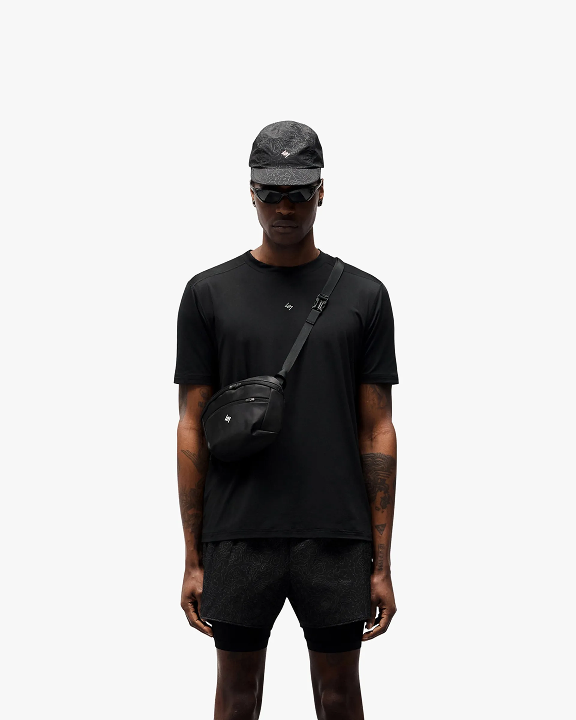 247 Contour Run T-Shirt - Black Layered Comfort