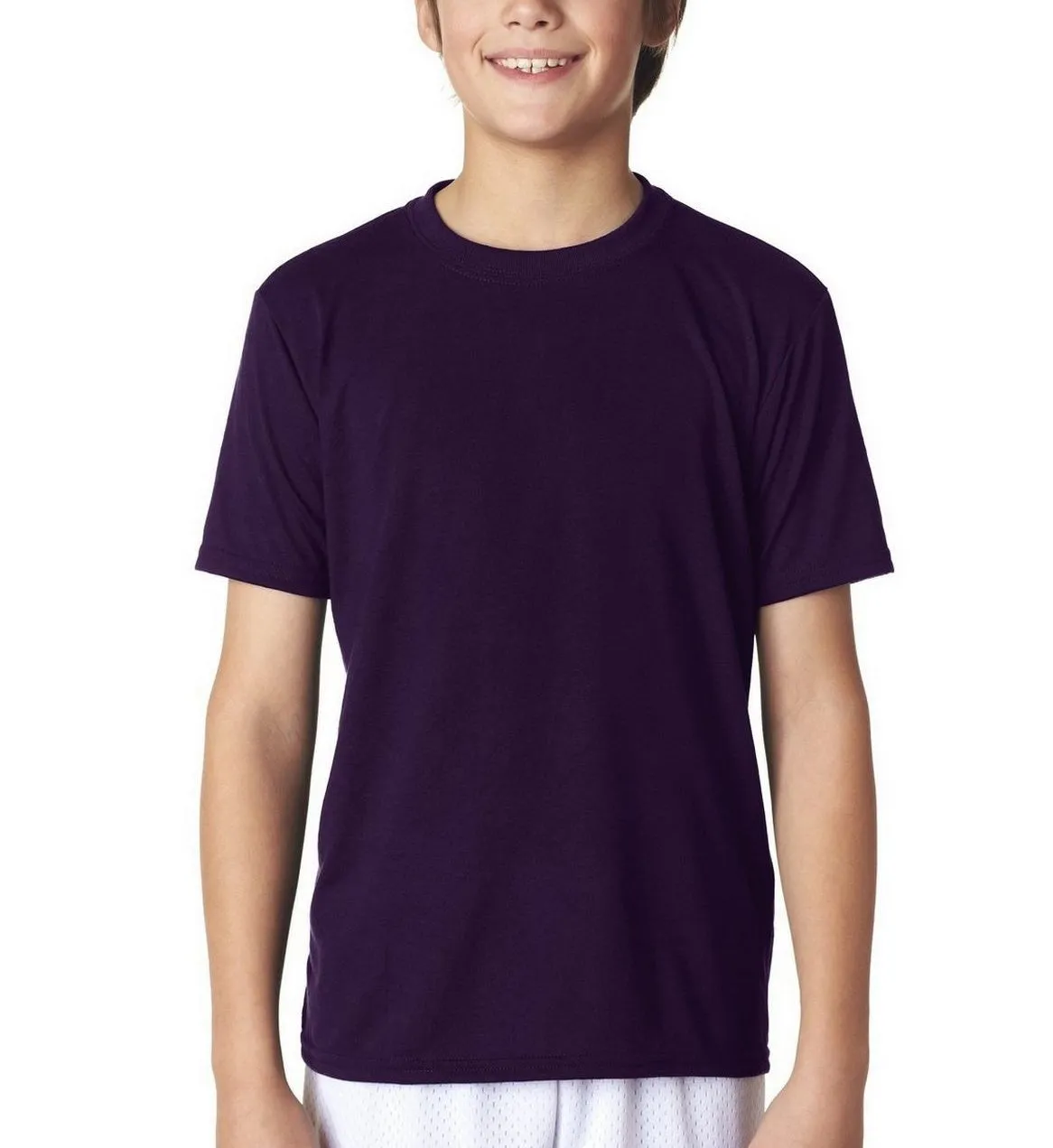 Vibrant Prints JustBlanks Youth Performance Short Sleeve Crew Neck T-Shirt