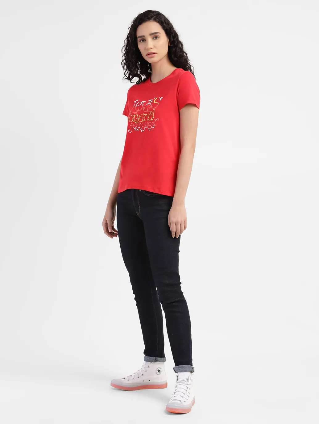 Women's 711 Blue Skinny Fit Mid Rise Jeans Effortless casual Sharp Finish