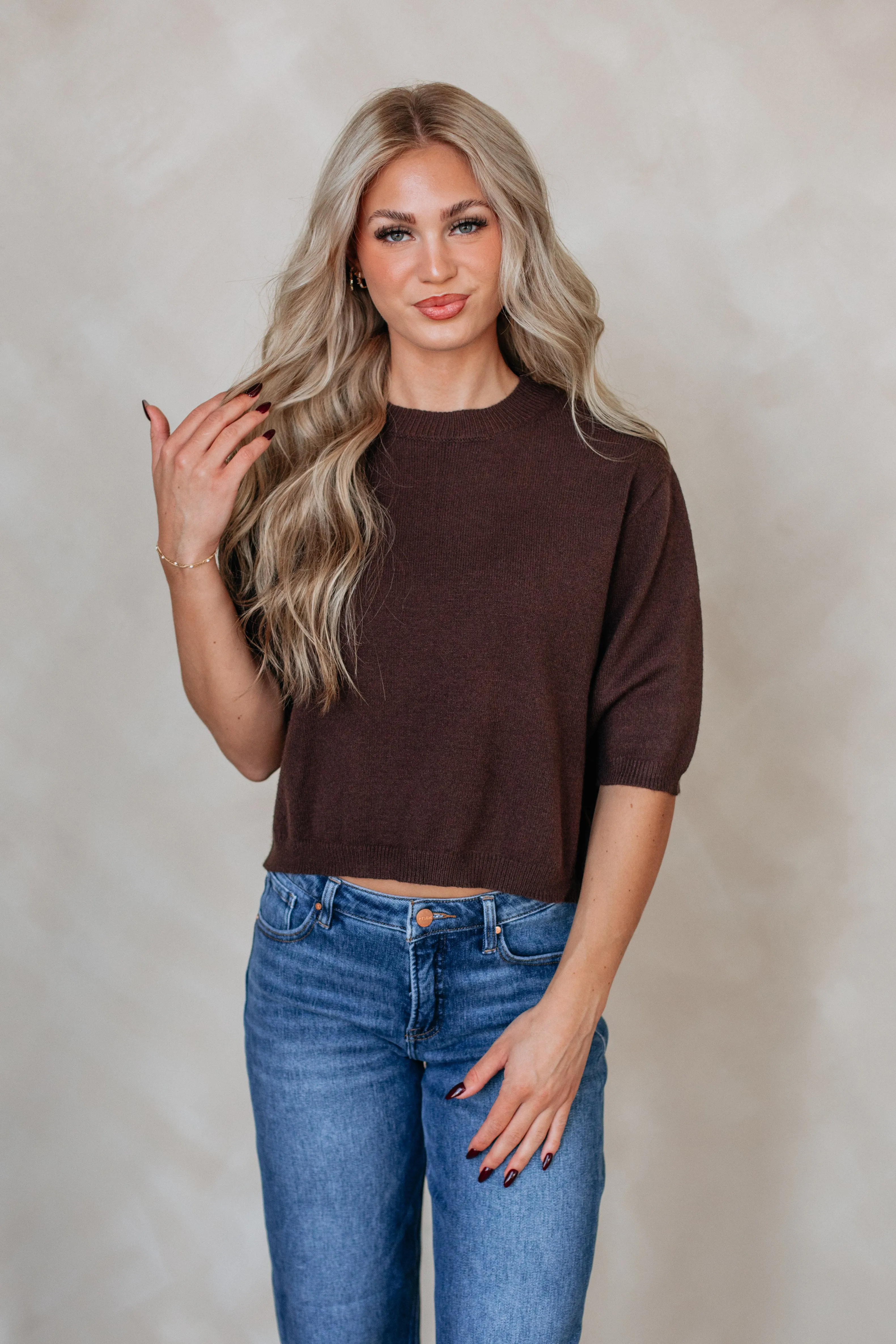 Temperature Regulating Knit Fall Favorites Eleni Knit Top