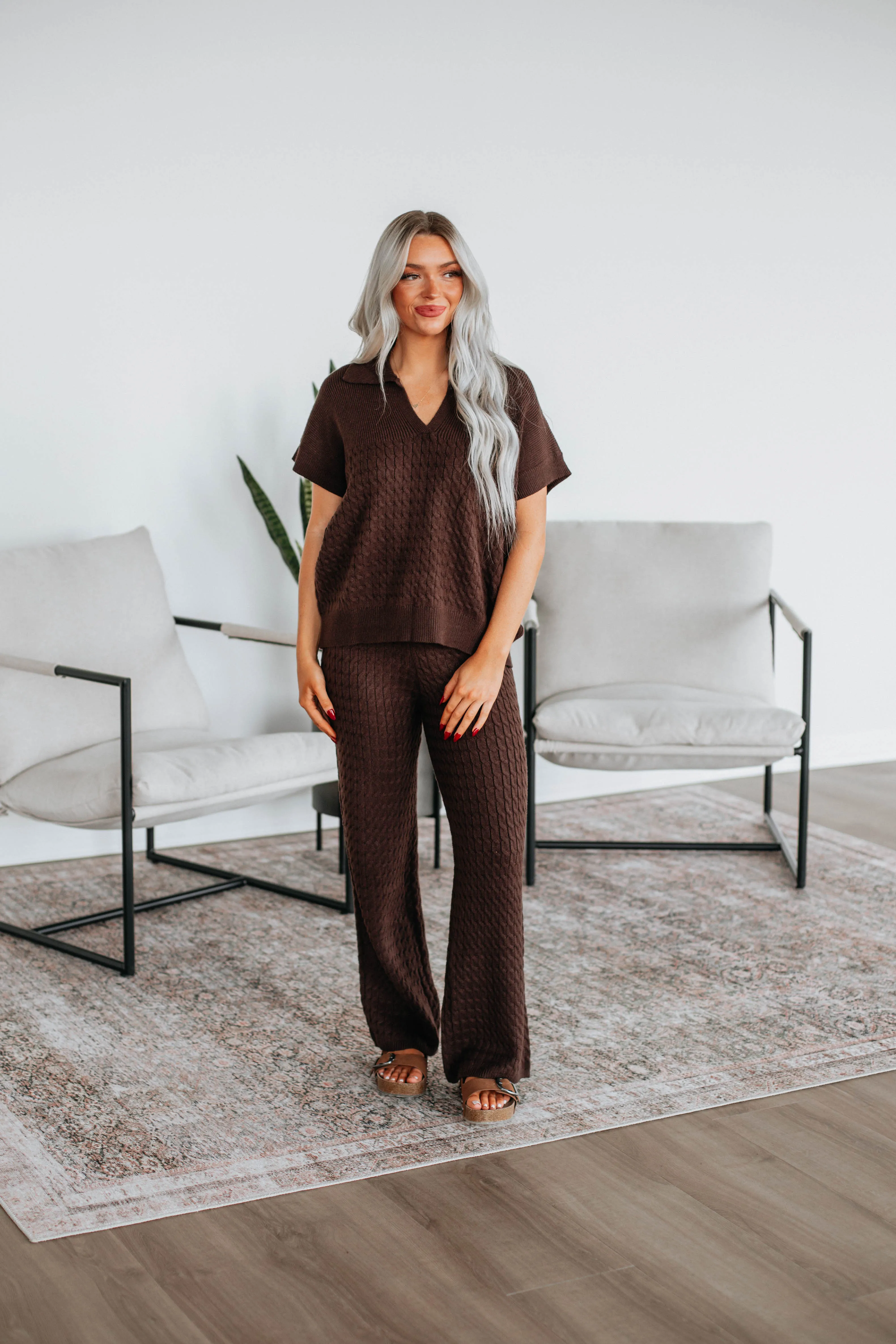 Ellarah Knit Pants Water Repellent Finish