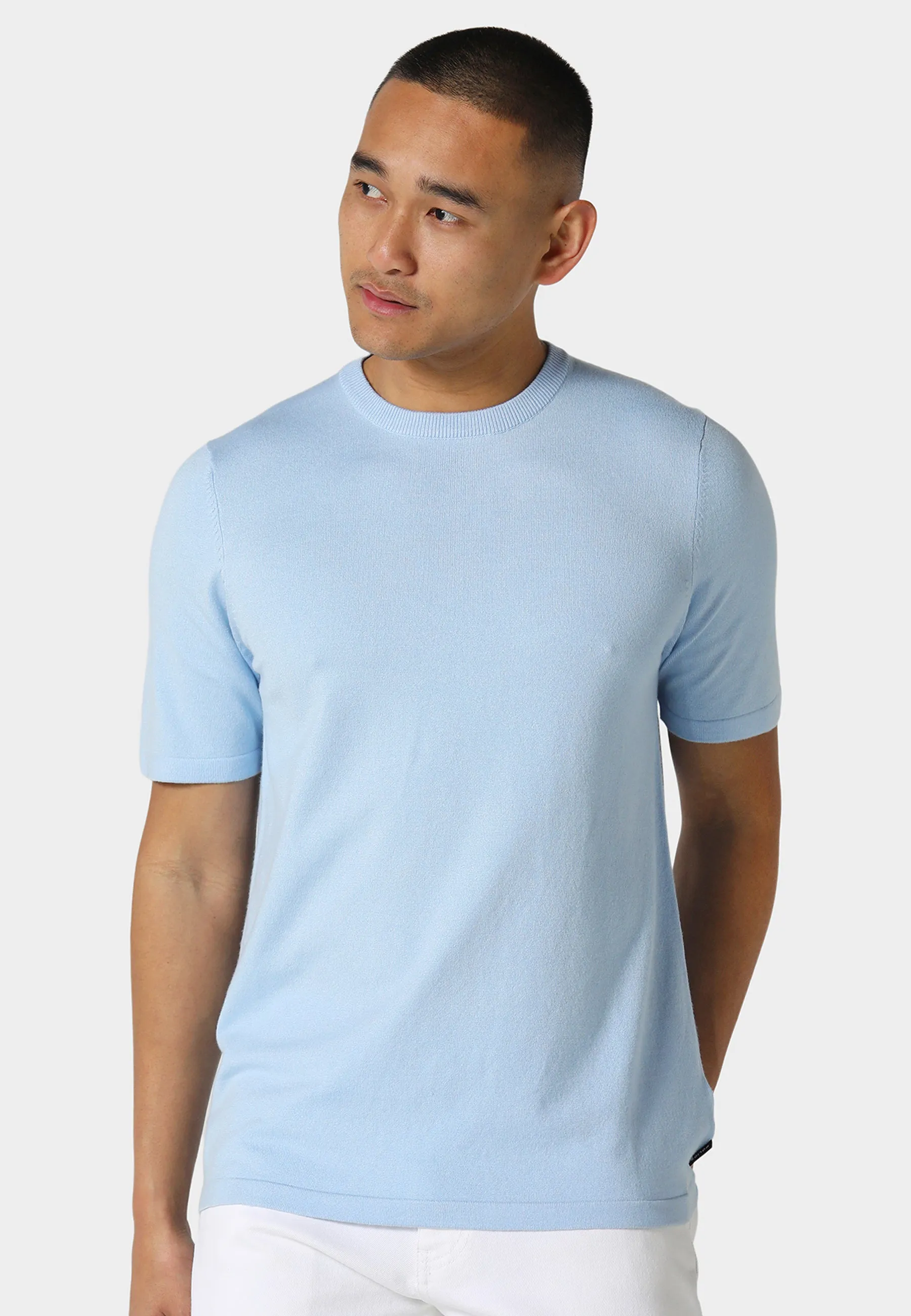 Casual Look Wear Filler Oceanic Blue Knitted T-Shirt