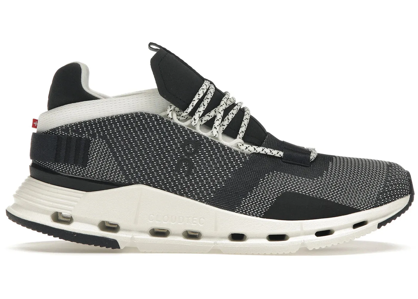 plyometric - training anti - microbial shoes On Running Cloudnova Black White (Women'S)