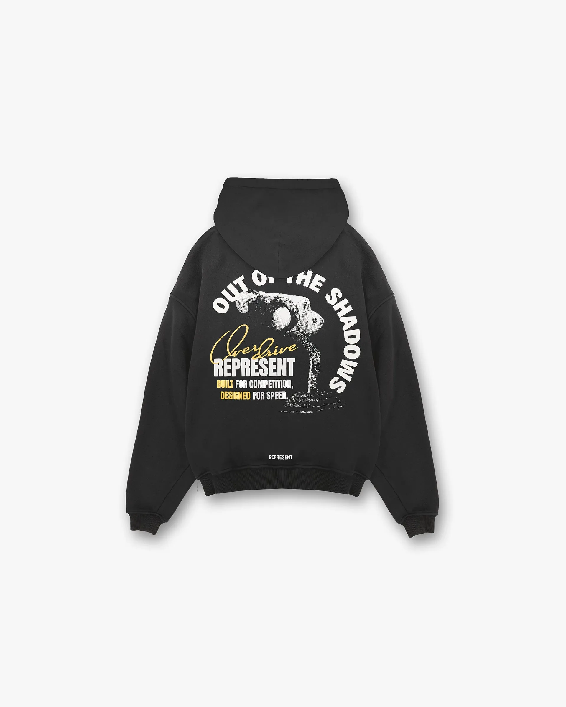 Drawstring Quality control Out Of The Shadows Hoodie - Stained Black