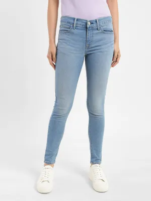 Women's 710 Blue Skinny Fit Mid Rise Jeans Comfort Wear All Around Fit
