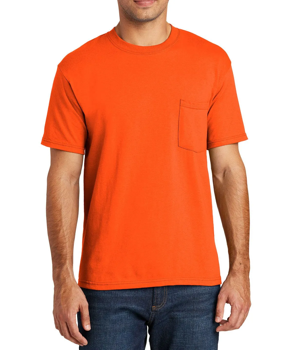 Fun and Comfortable JustBlanks Men's Short Sleeve All-American Pocket T-Shirt