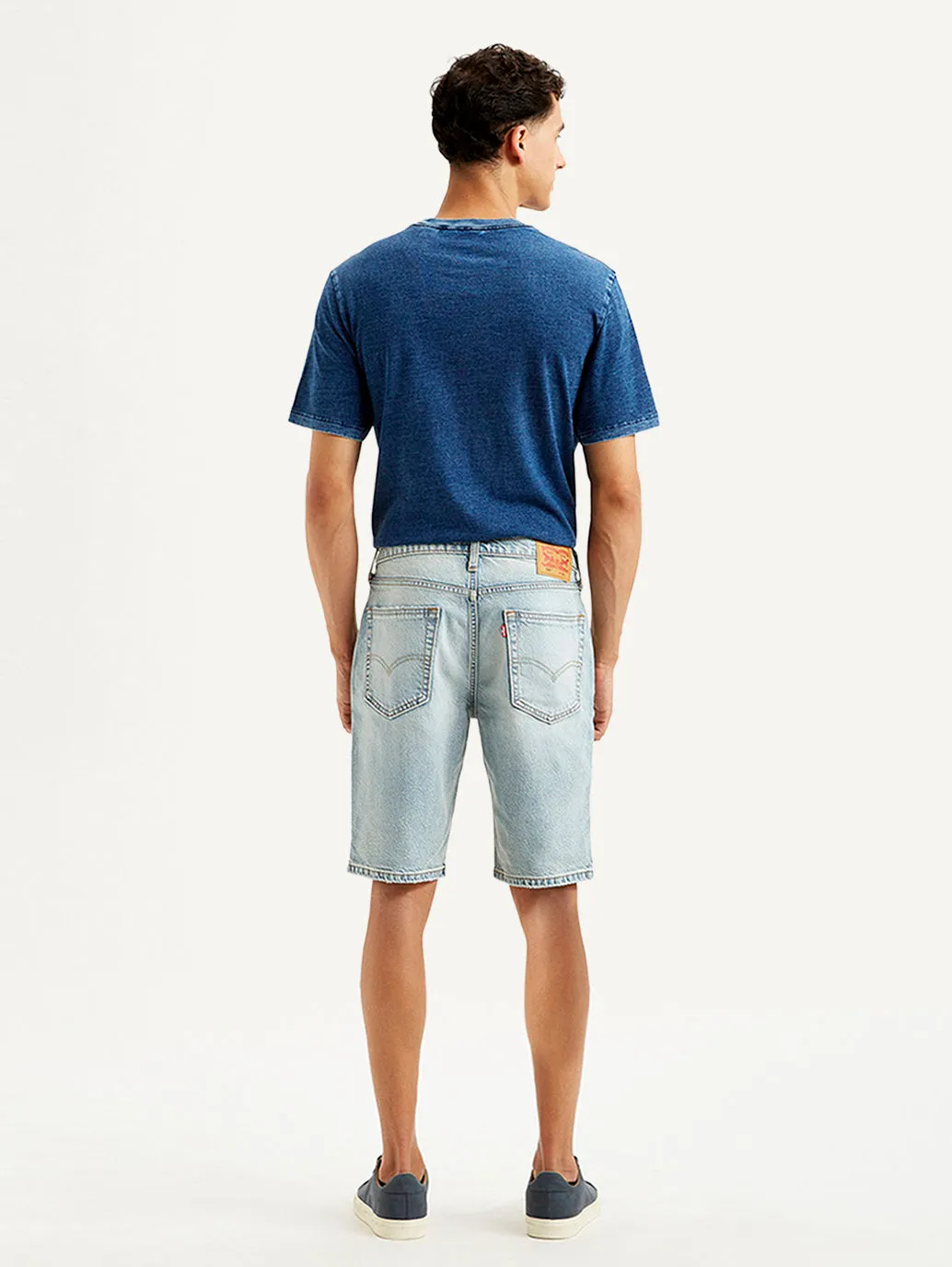 Men's Light Blue Tapered Shorts Water Repellent Coating
