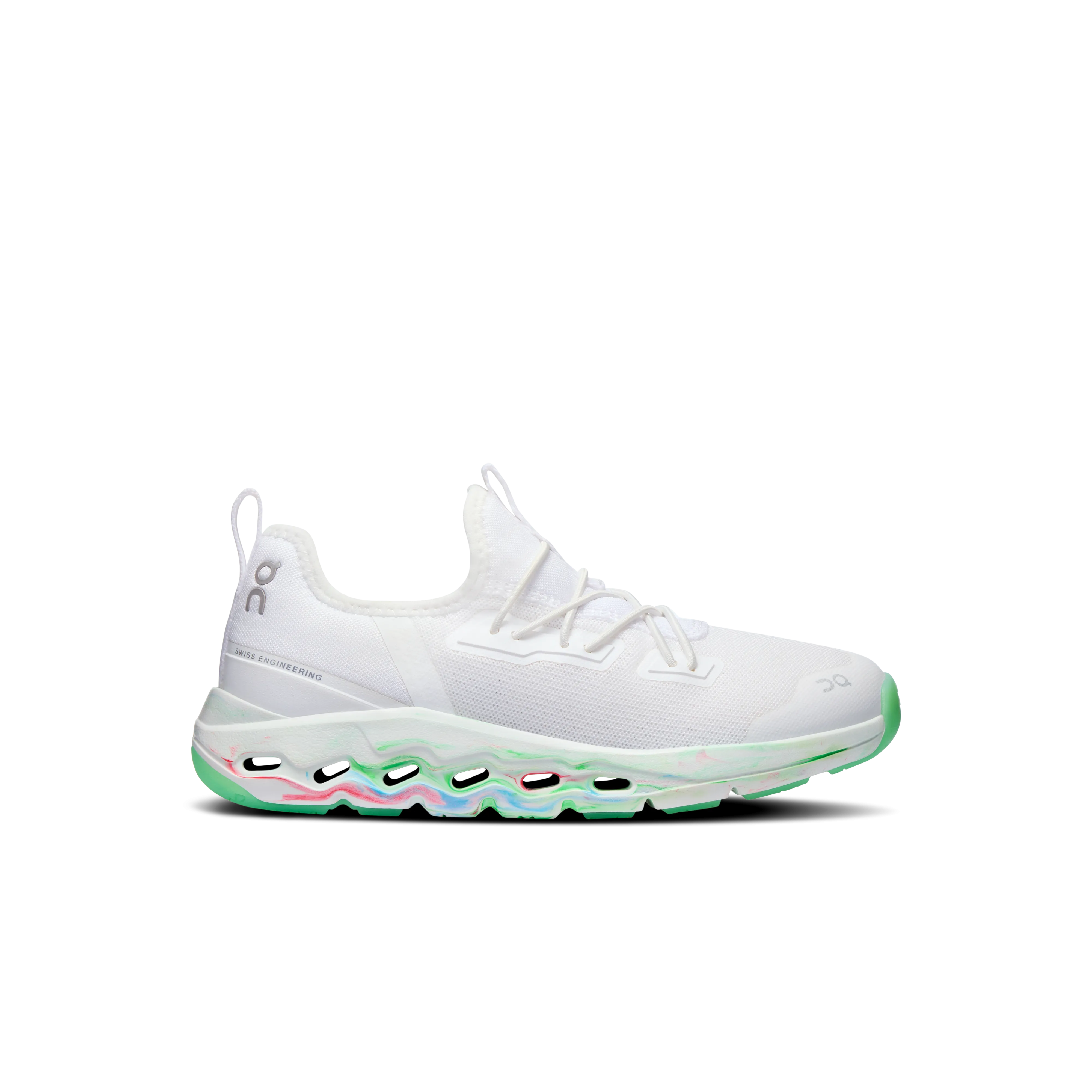 On Running Cloudleap White Red Flex Zone Engineering High Cushioning