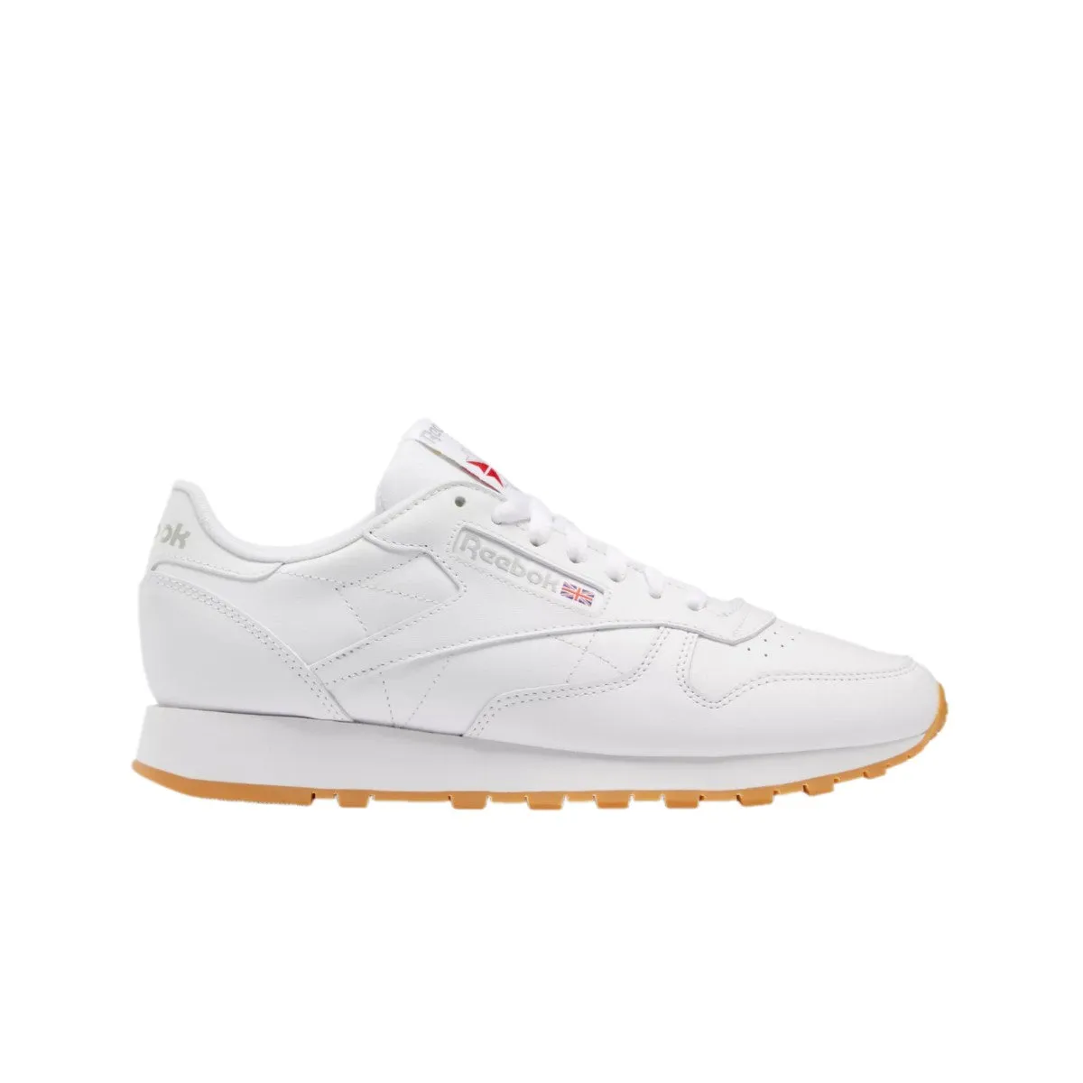 Durable Build Weekend Errands REEBOK GY0952 (100008491) CLASSIC LEATHER MN'S (Medium) White/Grey/Gum Leather Lifestyle Shoes