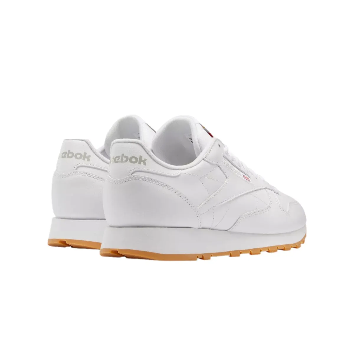 REEBOK GY0952 (100008491) CLASSIC LEATHER MN'S (Medium) White/Grey/Gum Leather Lifestyle Shoes Teen Fun Mix Hue
