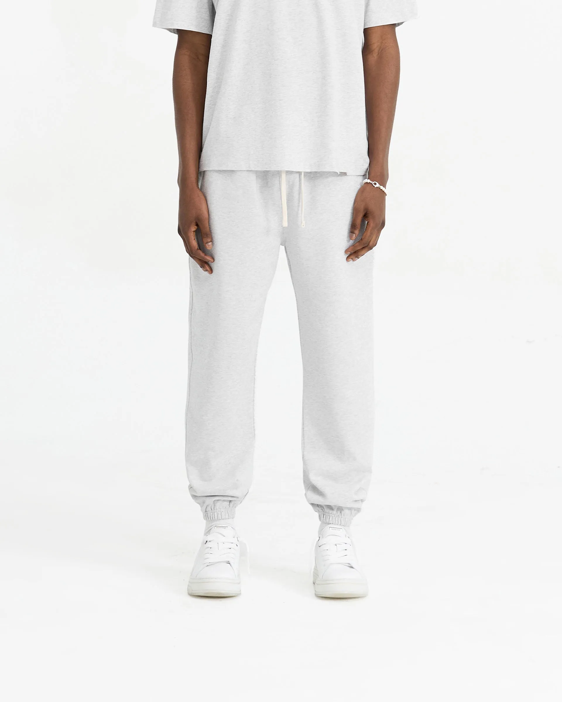 Day Comfort Sleek Comfort Initial Cuffed Sweatpant - Ice Grey Marl