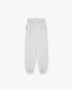 Stretch Fit Wear Initial Cuffed Sweatpant - Ice Grey Marl