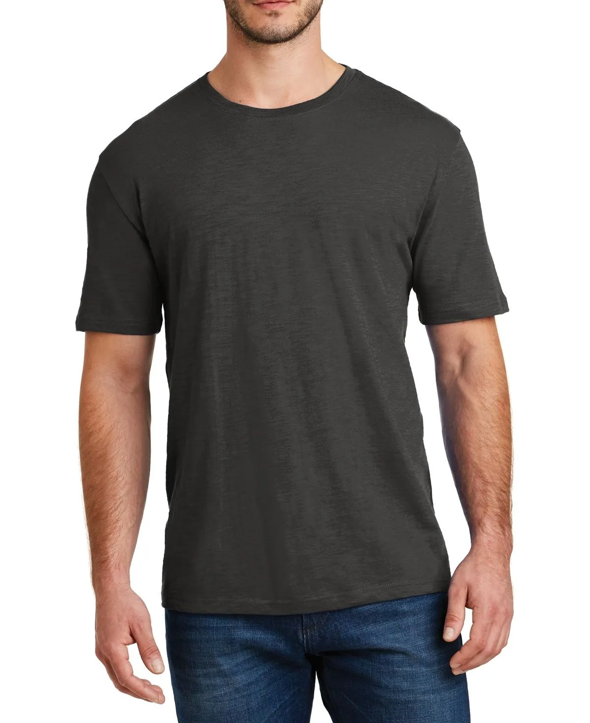 JustBlanks Men's Short Sleeve Super Slub Crew Neck Cotton Tee Christmas