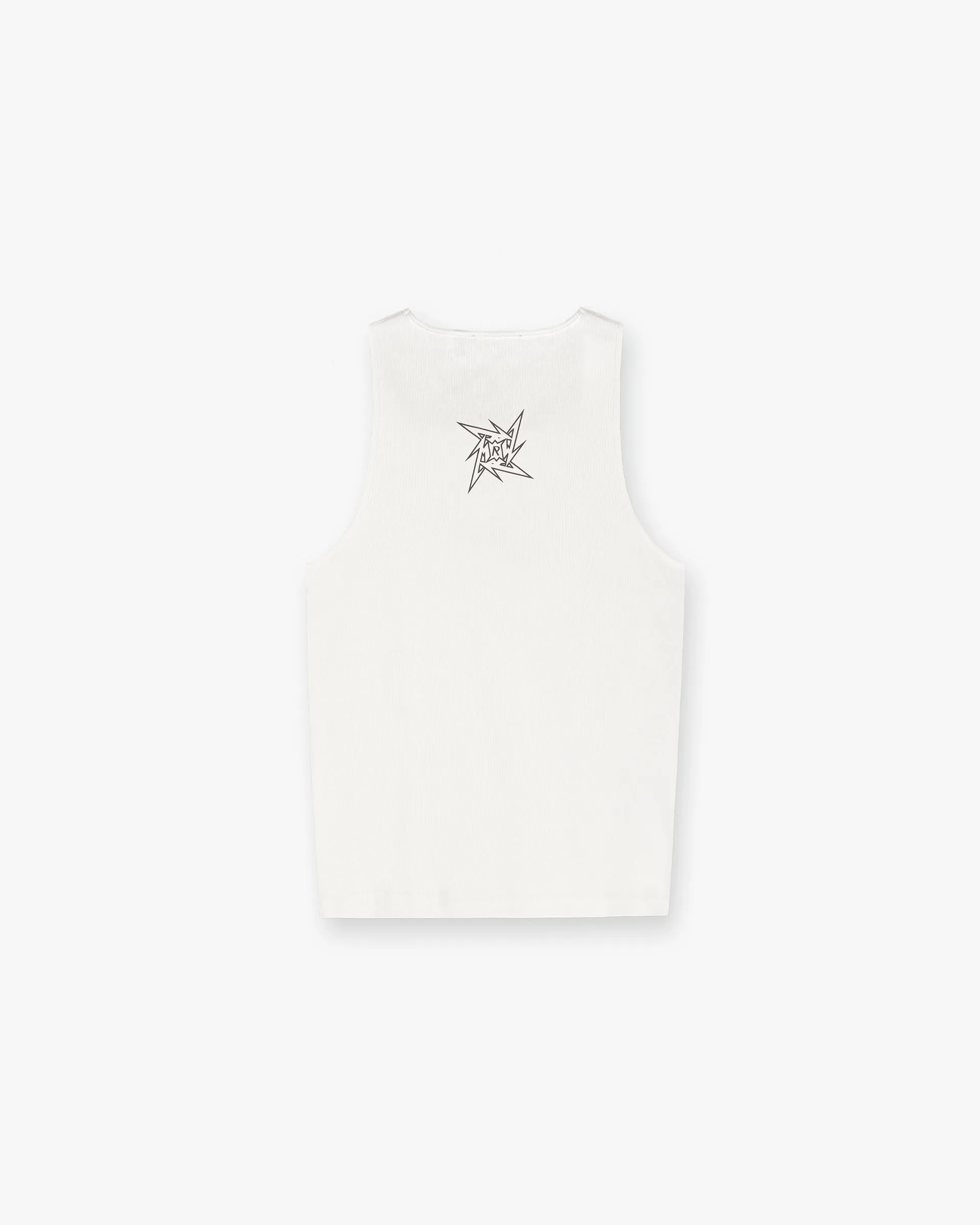Gym workout Sporty Look Represent X Metallica Local Crew Vest - Flat White