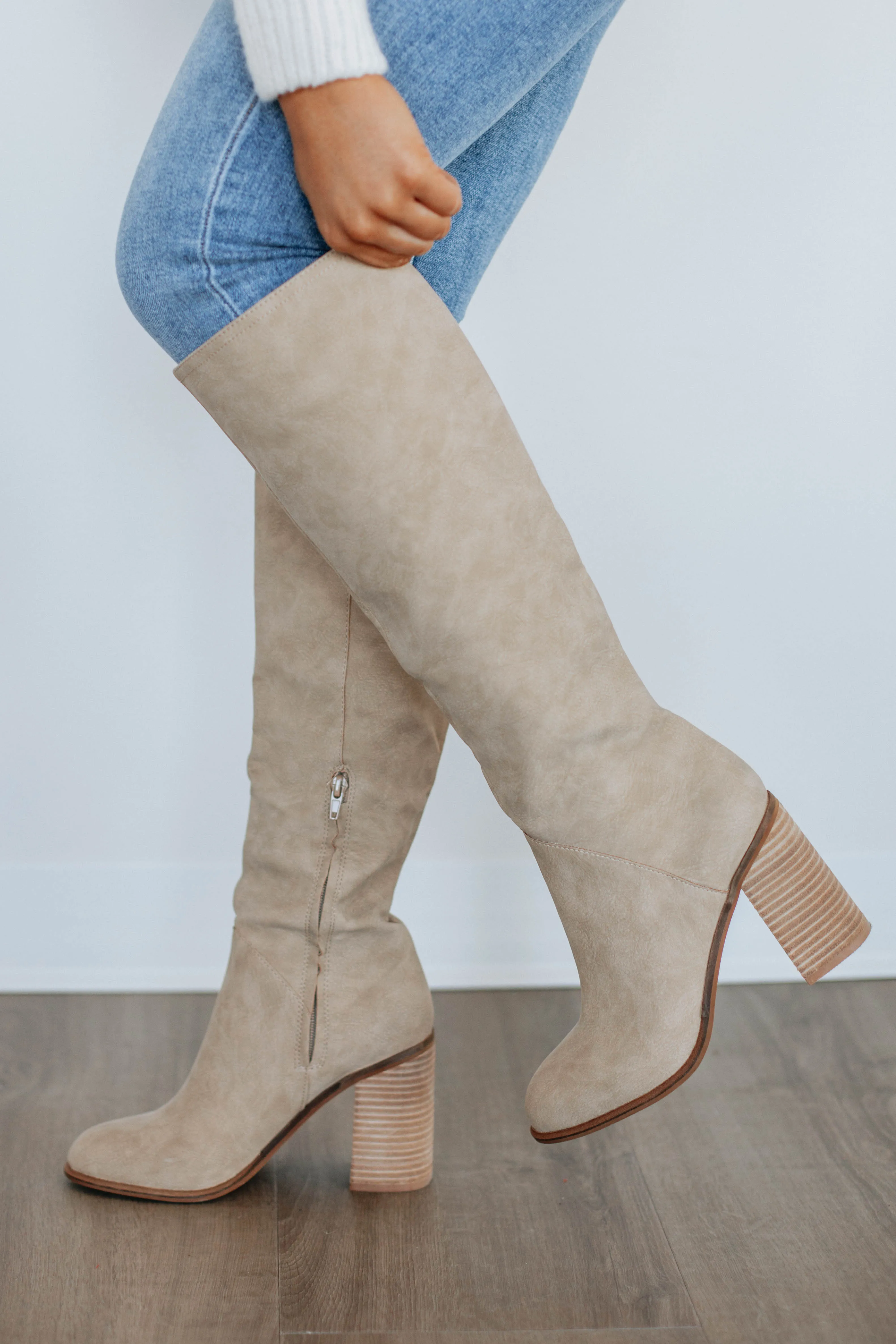 Finding My Way Boots - Khaki Slip Resistant Sole