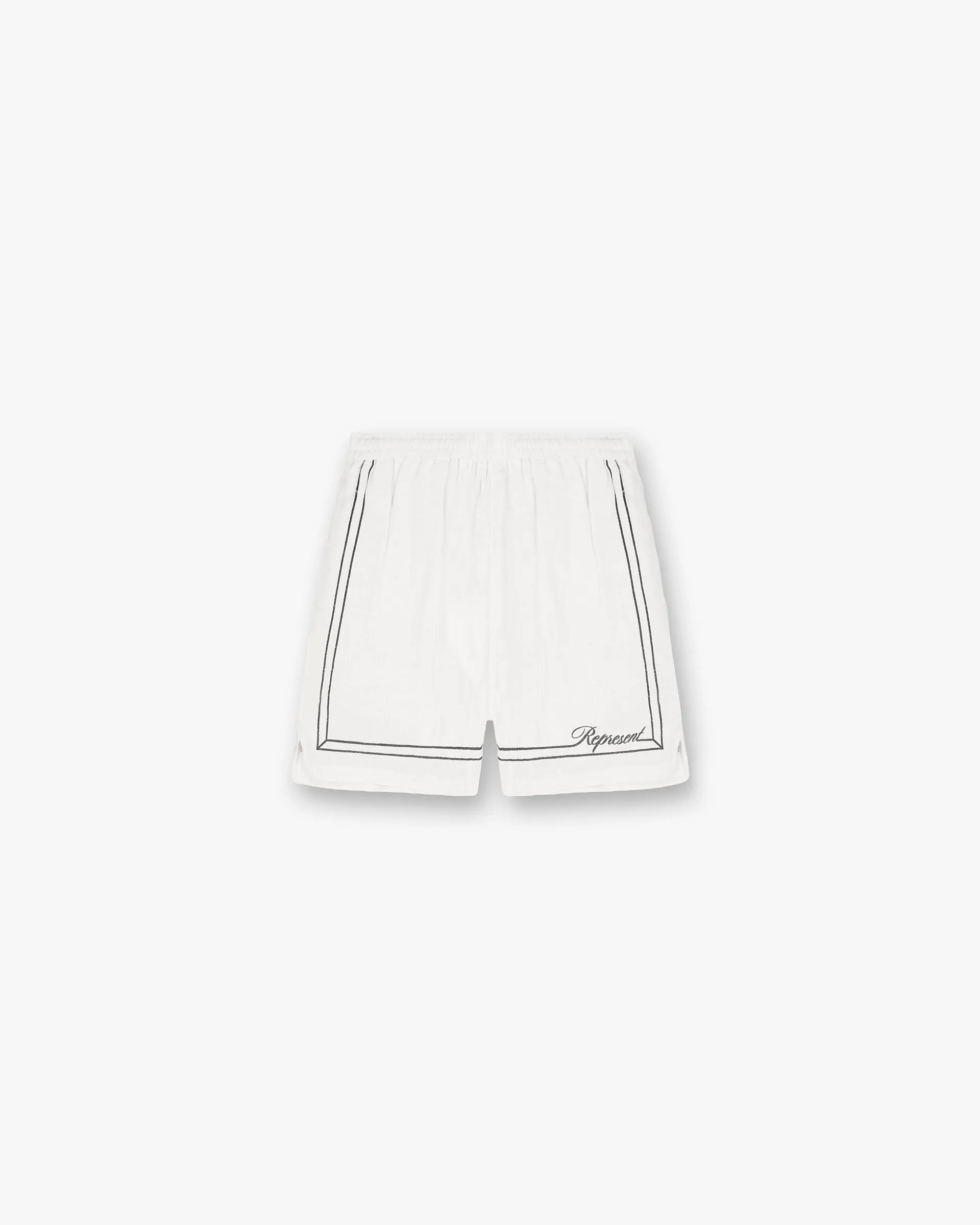dungarees Border Short - Whisper White