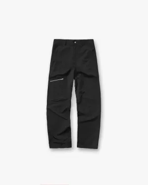 Chic Appeal Nylon Workwear Pant - Jet Black