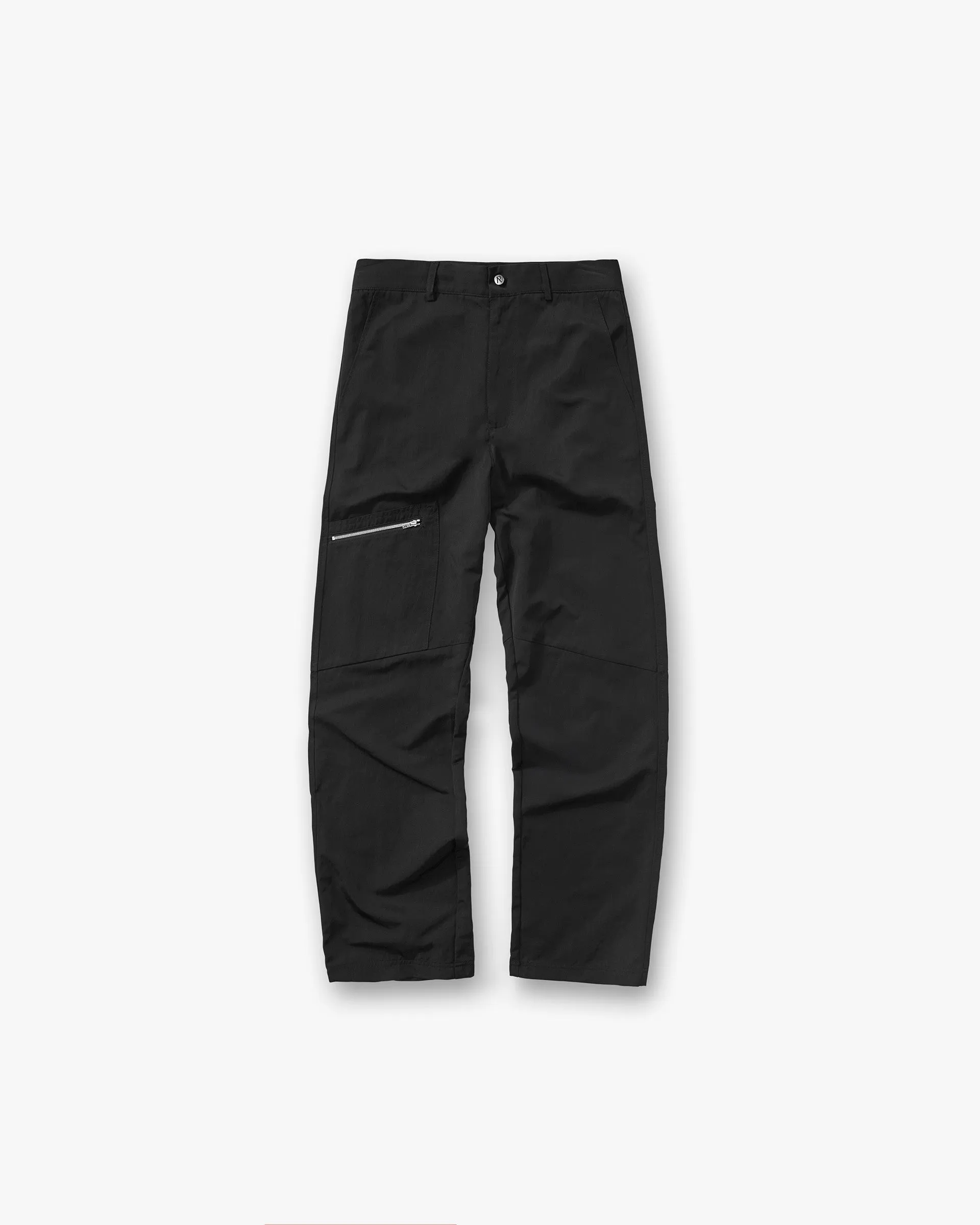 Chic Appeal Nylon Workwear Pant - Jet Black