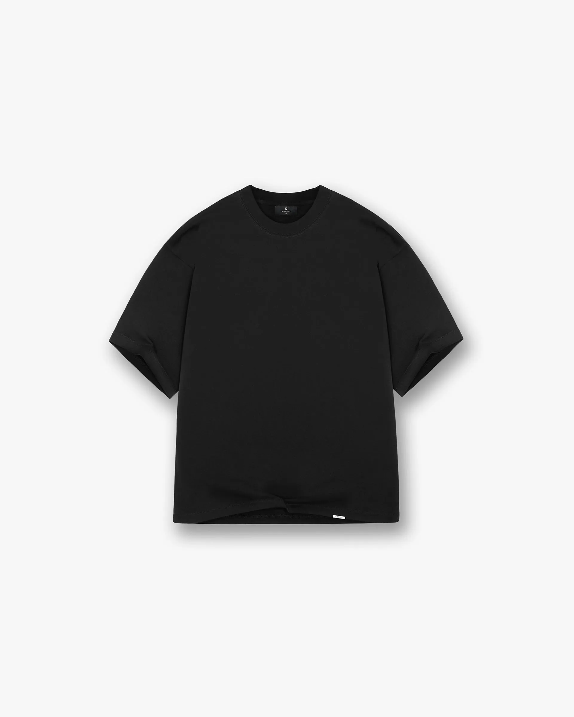 Initial Boxy T-Shirt - Black Minimalist Style