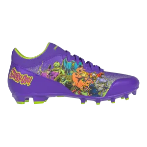 Phenom Elite Men's Scooby-Doo 'Unmasked' Purple Velocity 3.0 Football Cleats Ankle Braces