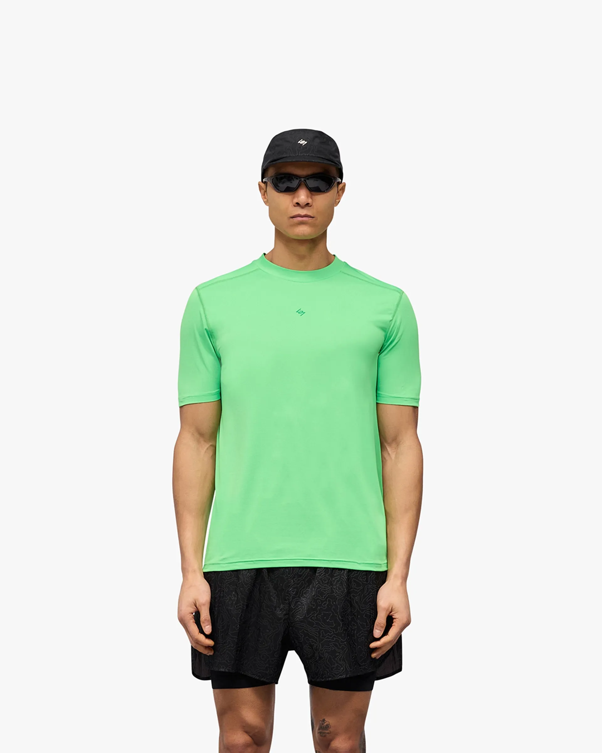 247 Contour Run T-Shirt - Speed Green Easy-to-Style Top