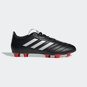 adidas GOLETTO VII Firm Ground Soccer Cleats | Black-Red | Men's Puncture Resistant Layer